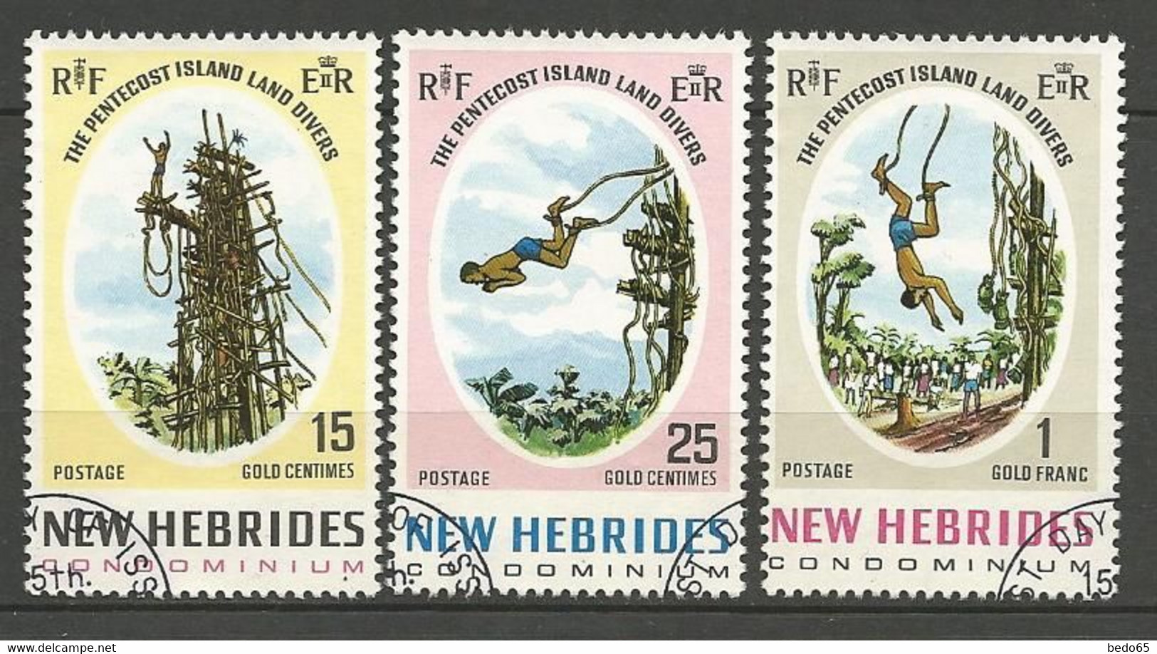 NOUVELLES-HEBRIDES  N° 289 à 291 OBL - Gebraucht