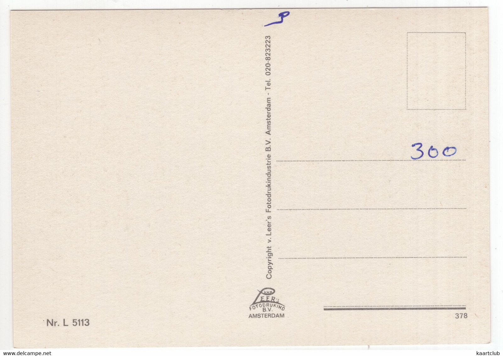 Groeten Uit Emmeloord: Espelervaart, Bej. Centrum, Domeinkantoor, Poldertoren, Lange Nering - (N.O.P., Nl.) - Nr L 5113 - Emmeloord