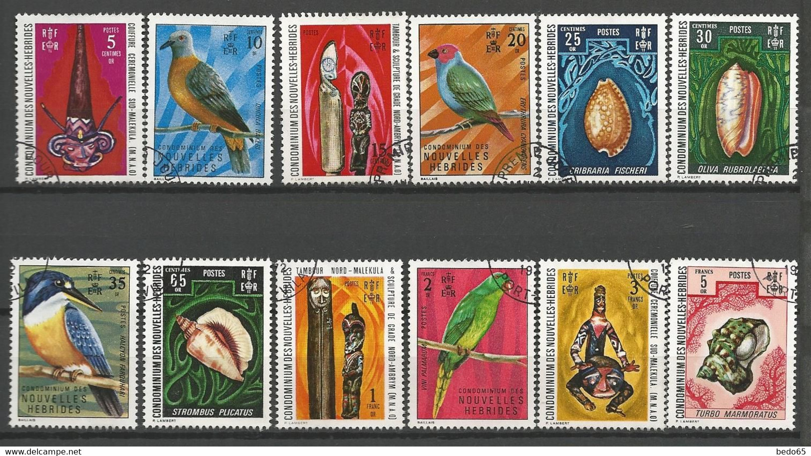 NOUVELLES-HEBRIDES Série Complète N° 326 à 337 OBL - Used Stamps