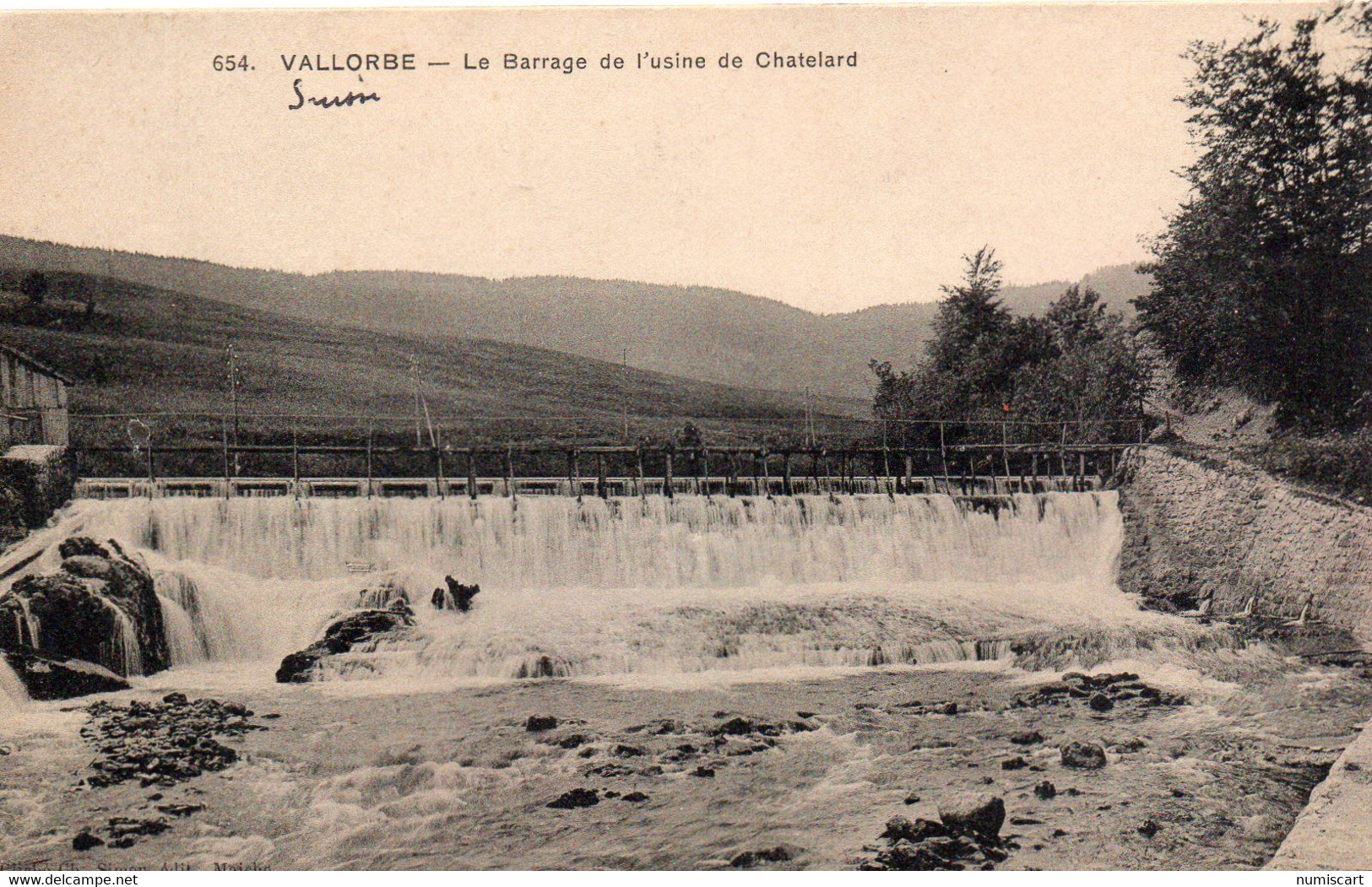 Vallorbe Le Barrage De L'Usine De Chatelard - Orbe