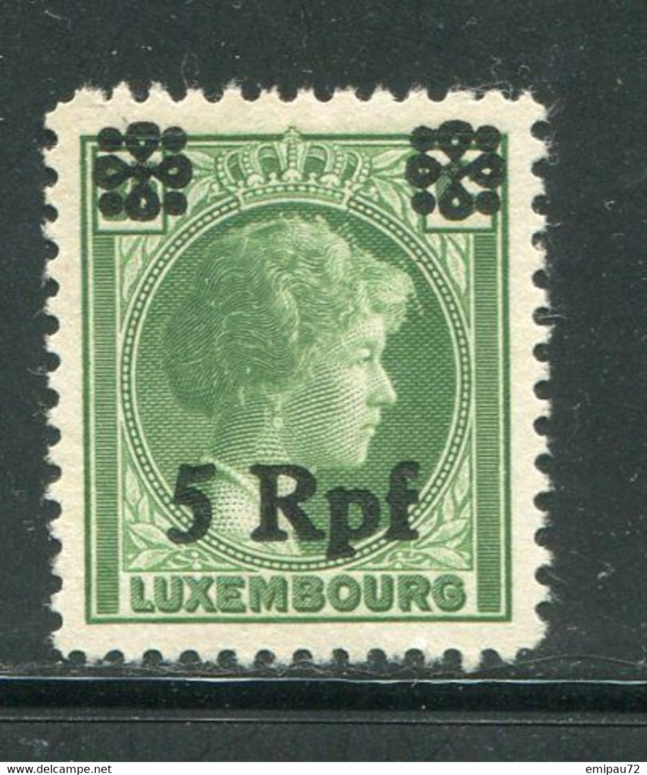 LUXEMBOURG- Occupation Allemande- Y&T N°19- Neuf Avec Charnière * - Bezetting