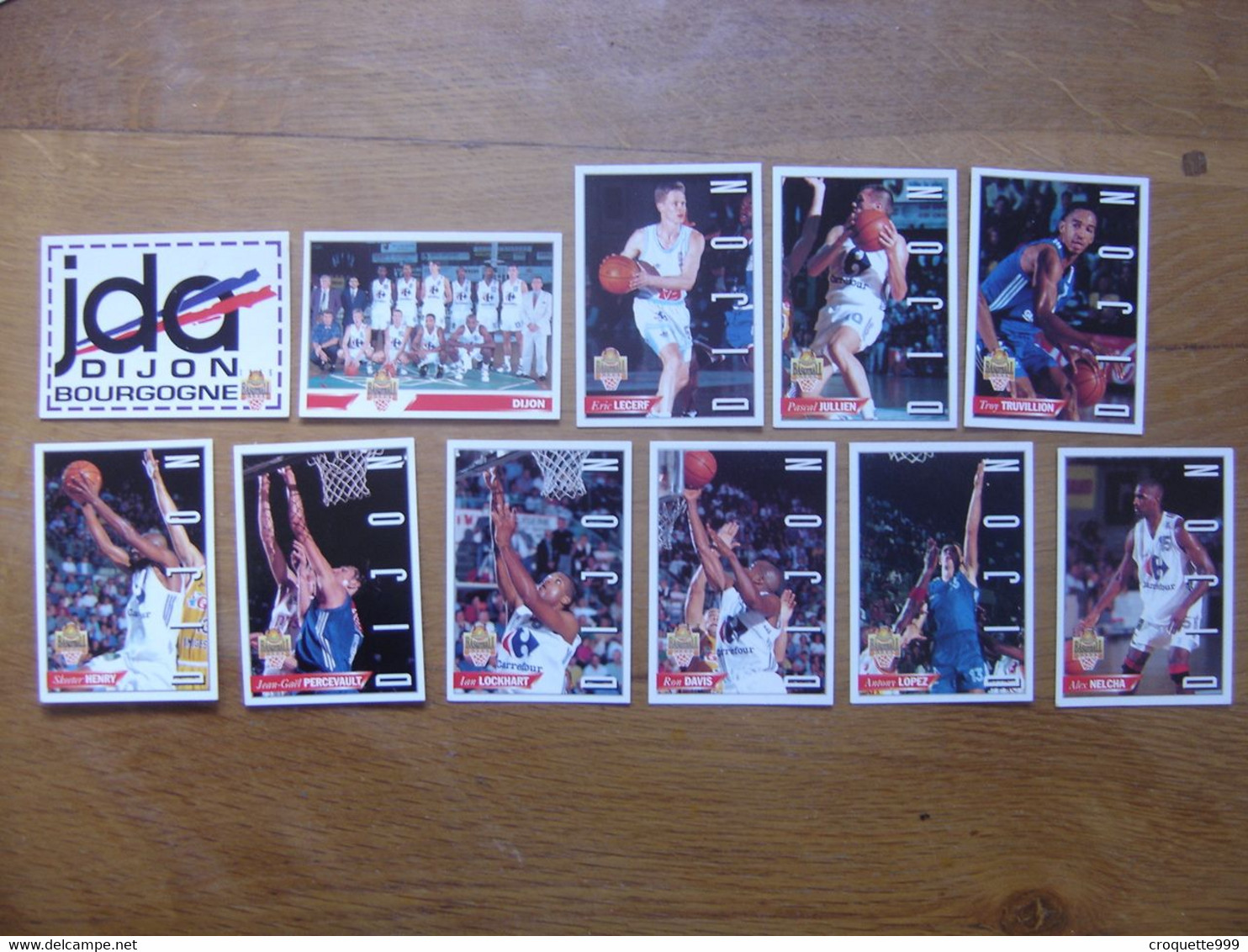 1995 Carte Basketball Panini EQUIPE JDA DIJON BOURGOGNE Basket FFBB - Autres & Non Classés