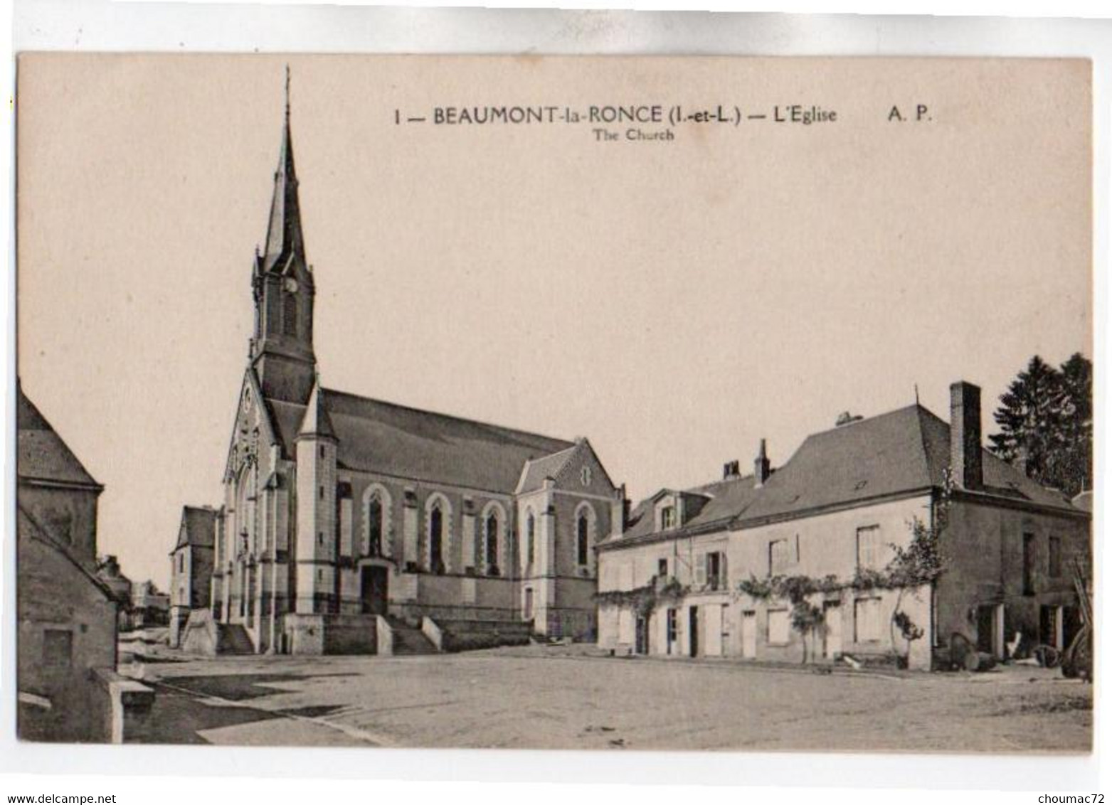 (37) 1640, Beaumont La Ronce, AP 1, L'Eglise - Beaumont-la-Ronce