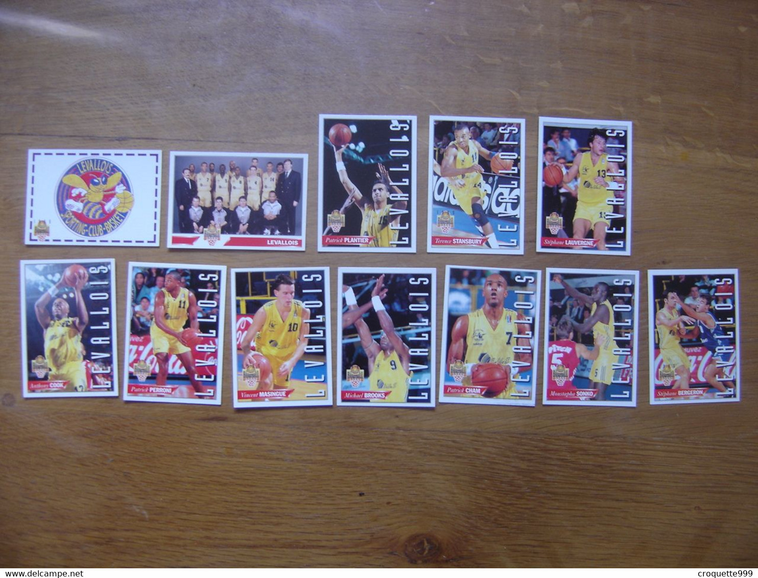 1995 Carte Basketball Panini EQUIPE LEVALLOIS SPORTING CLUB Basket FFBB - Sonstige & Ohne Zuordnung