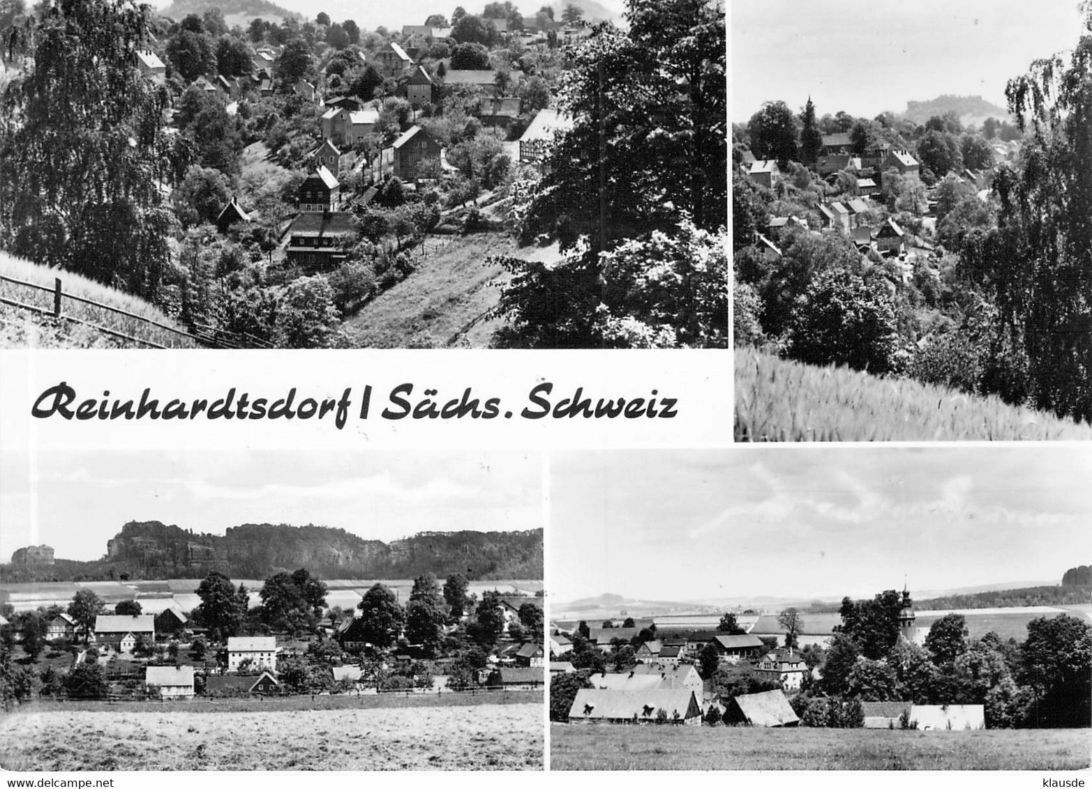 Reinhardtsdorf  (Sächs.Schweiz) Mehrbild 1977 - Bastei (sächs. Schweiz)