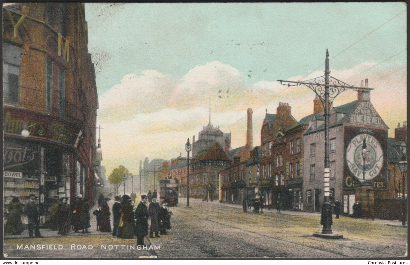 Mansfield Road, Nottingham, 1906 - Hindley Postcard - Nottingham