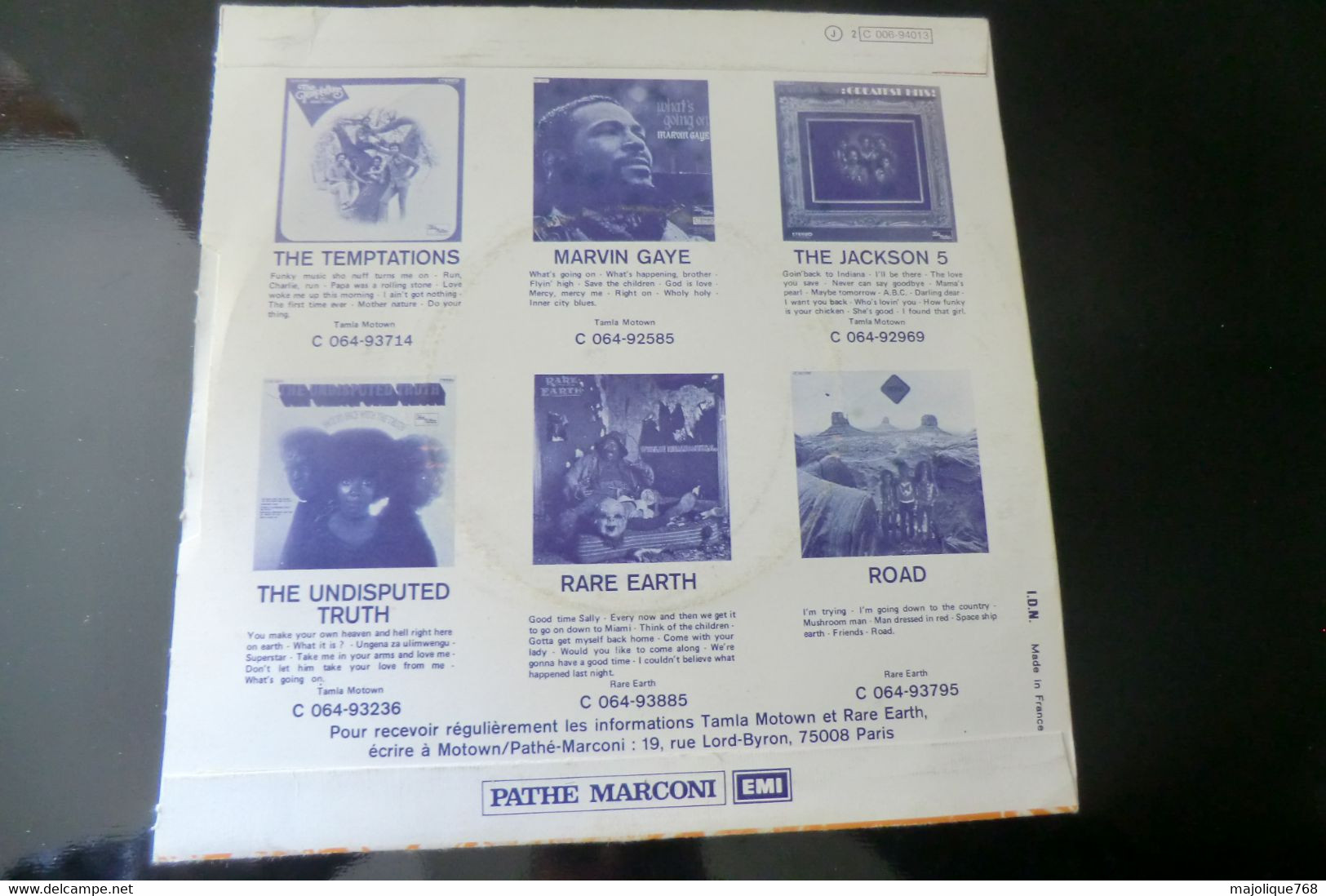Disque 45T - Stevie Wonder - Superstition - Tamla Motown 2 C 006-94013 - France 1972 - Soul - R&B