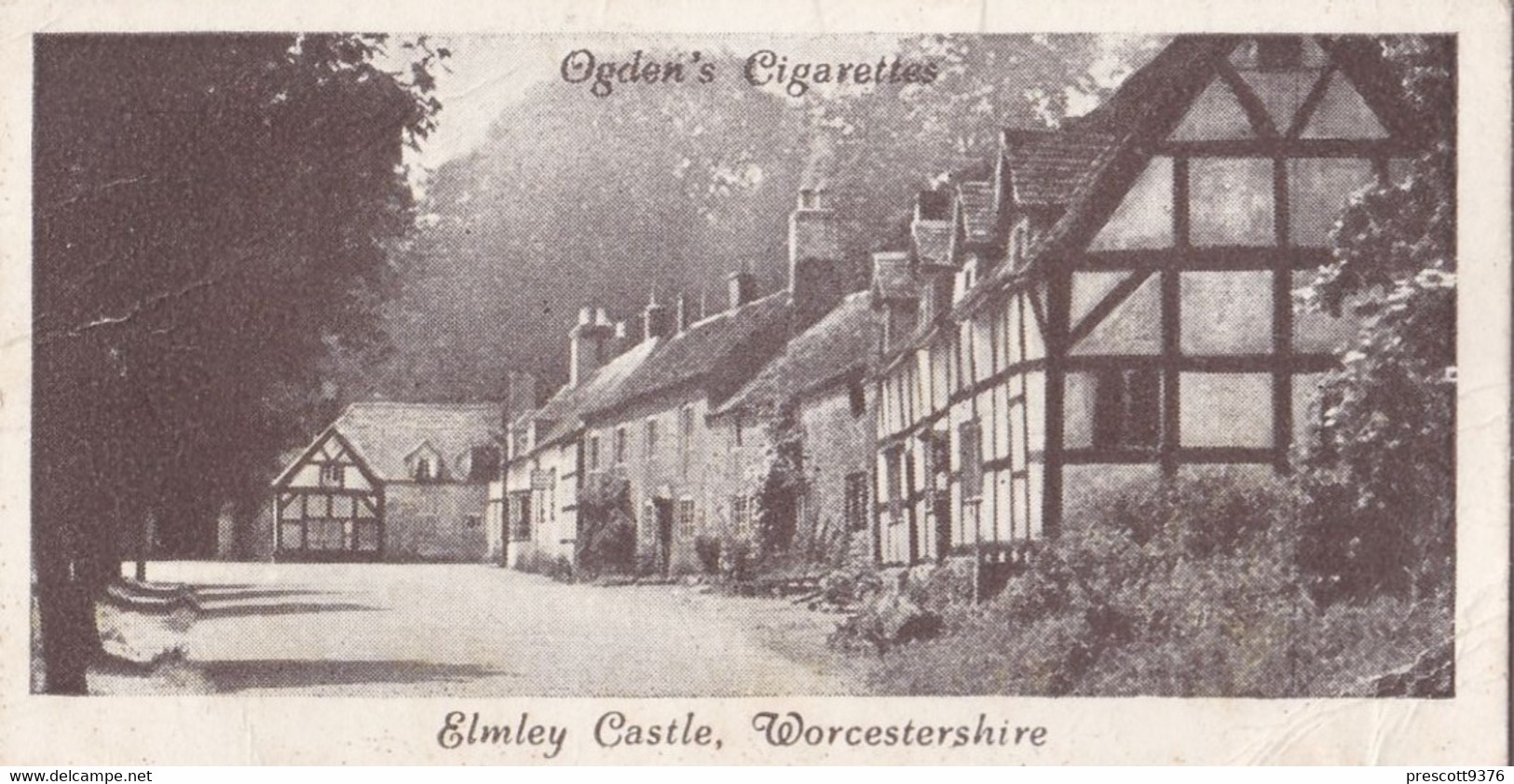 46 Elmley Castle Worcester  - Picturesque Villages 1936 - Ogdens  Cigarette Card - Original - Photographic - Ogden's