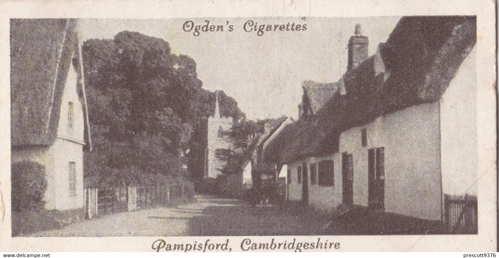 3 Pampisford Cambs  - Picturesque Villages 1936 - Ogdens  Cigarette Card - Original - Photographic - Ogden's