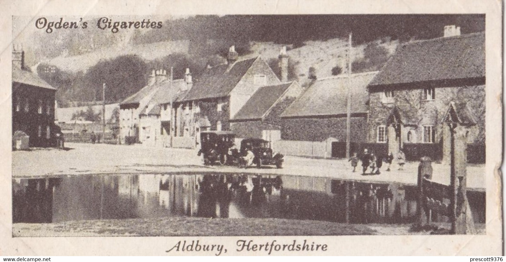 21 Aldbury Herts - Picturesque Villages 1936 - Ogdens  Cigarette Card - Original - Photographic - Ogden's