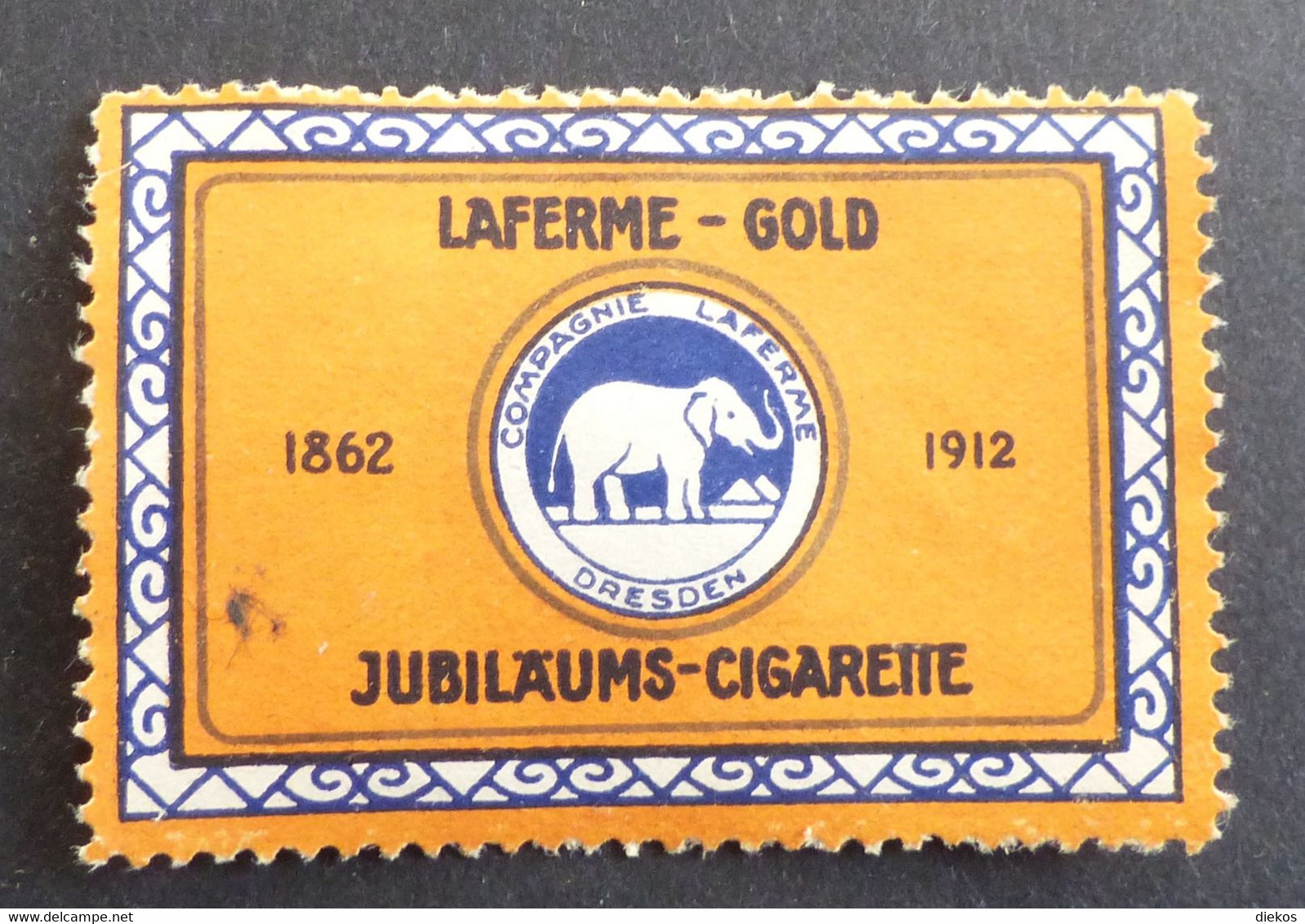 Werbemarke Cinderella Poster Stamp  Laferme Gold  Cigarette  #Werbe2127 - Vignetten (Erinnophilie)