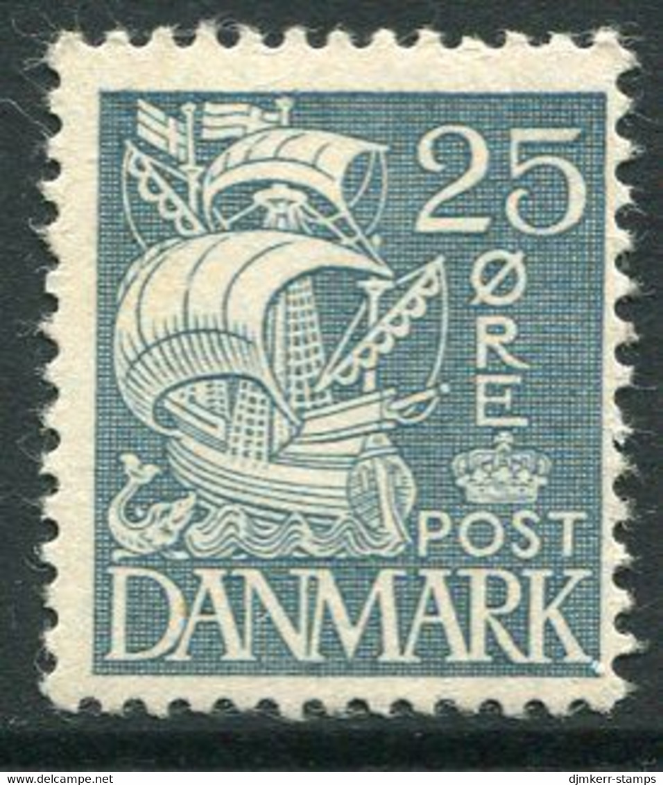 DENMARK 1933 Caravelle Definitive 25 Øre  Blue LHM / *.  Michel 204 I - Neufs