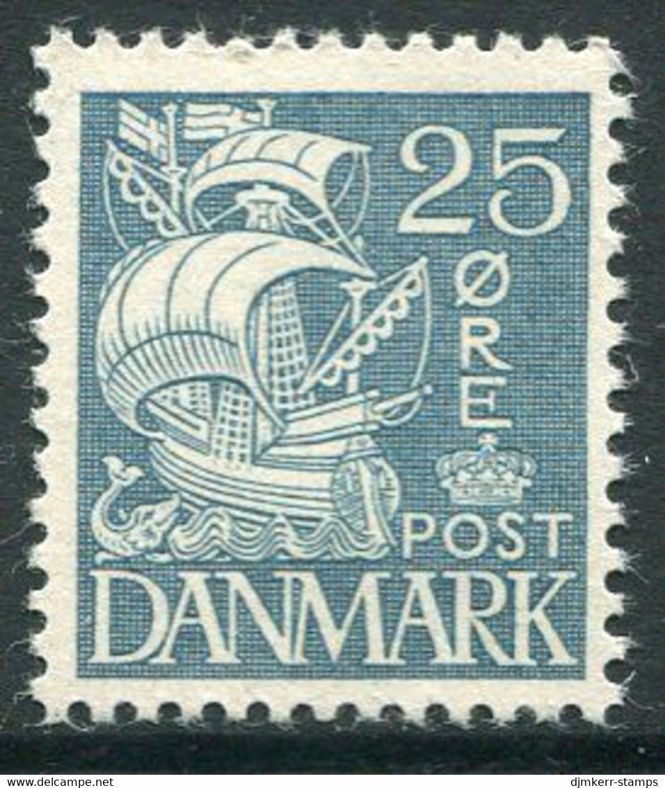DENMARK 1933 Caravelle Definitive 25 Øre  Blue MNH / **.  Michel 204 I - Nuevos