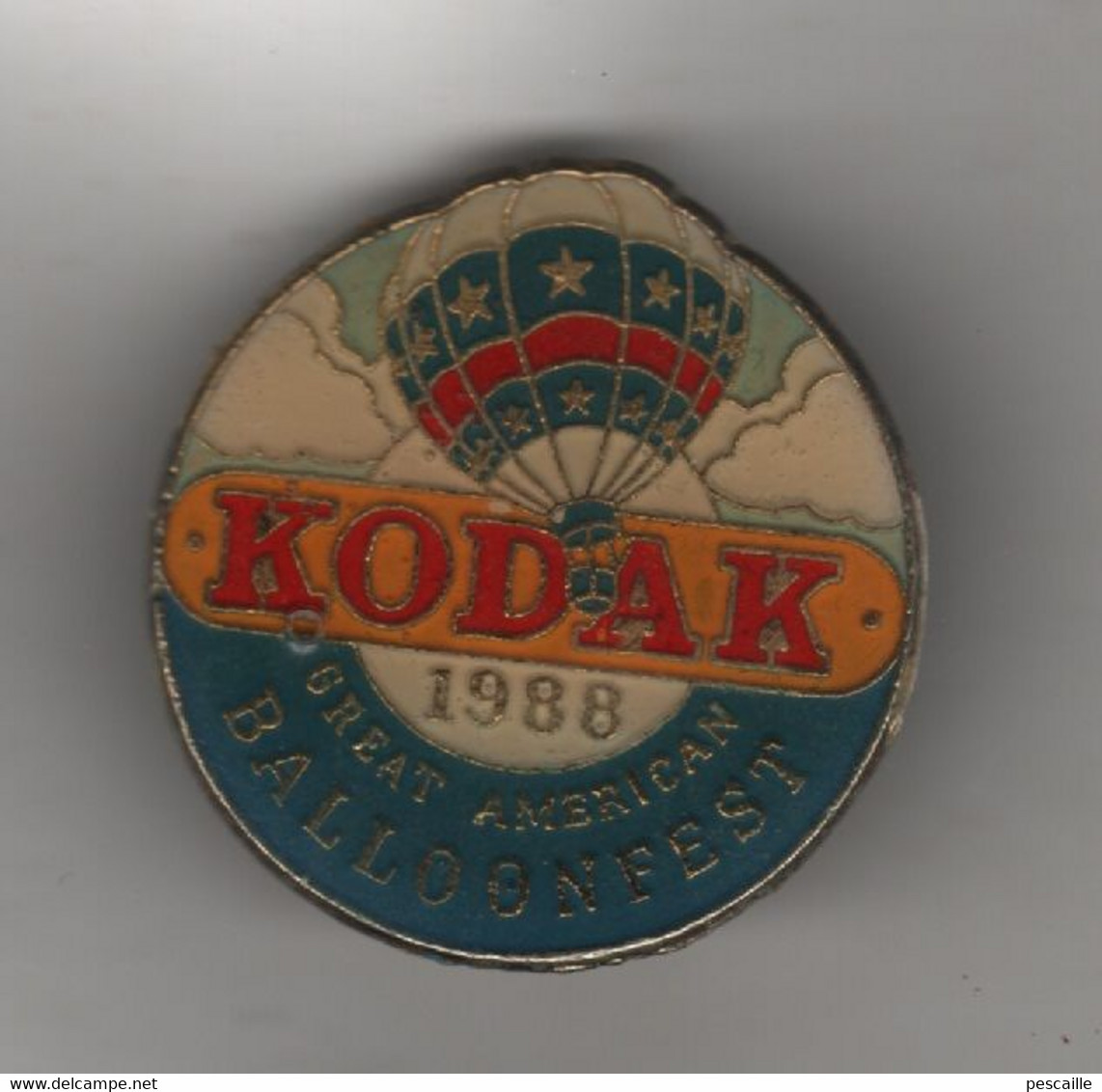 PINS KODAK / 1988 GREAT AMERICAN BALLONFEST - MONTGOLFIERE - Montgolfières