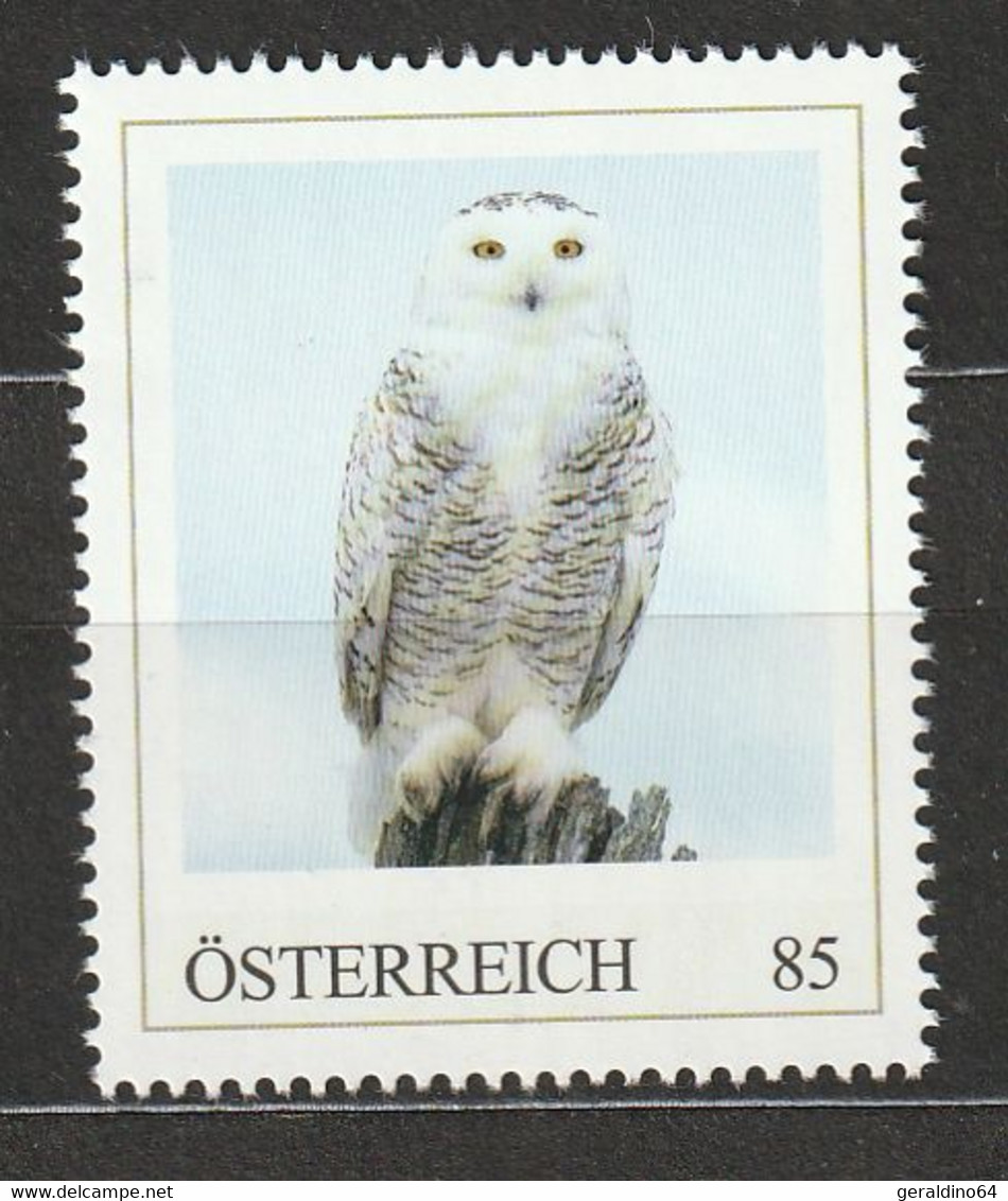 Österreich Personalisierte BM Arktische Tierwelt Schneeeule ** Postfrisch - Personnalized Stamps