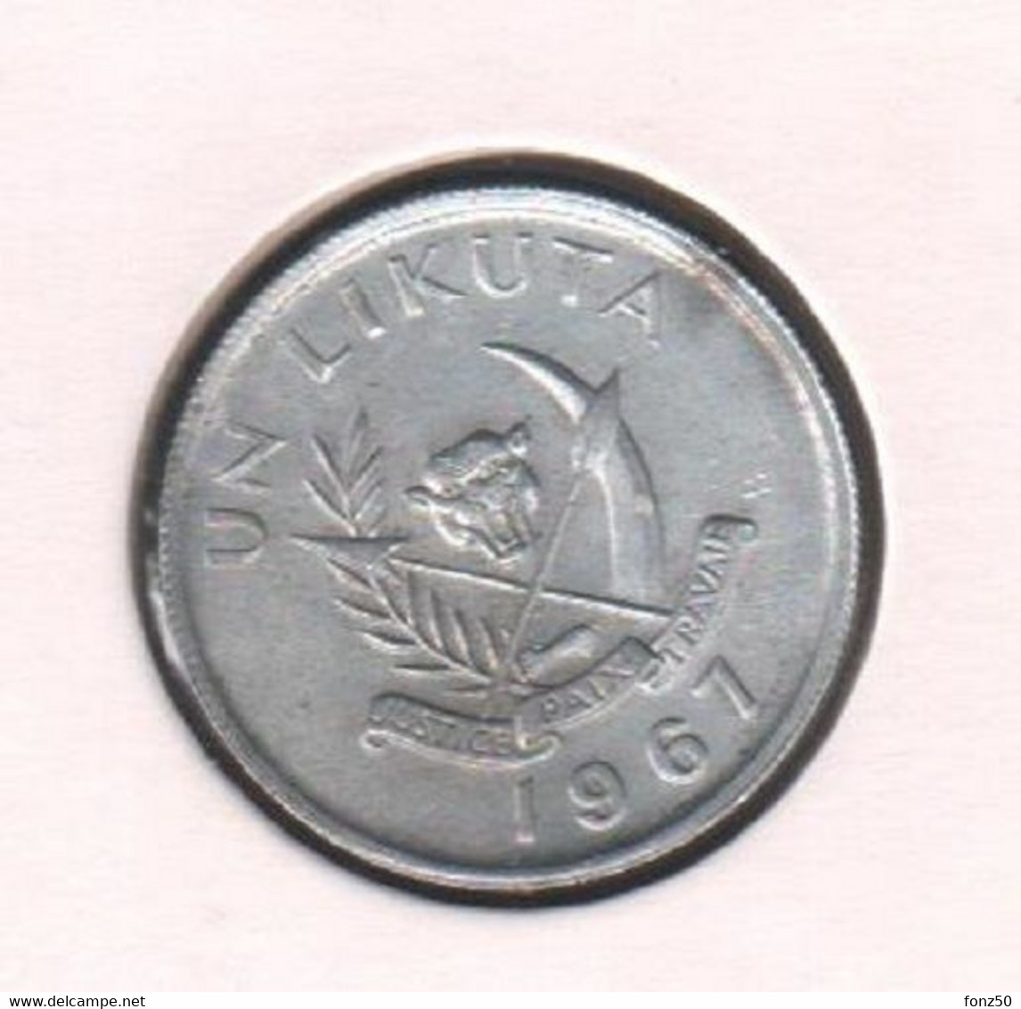 CONGO - MOBUTU * 1 Likuta 1967 * Nr 7458 - Congo (República Democrática 1964-70)