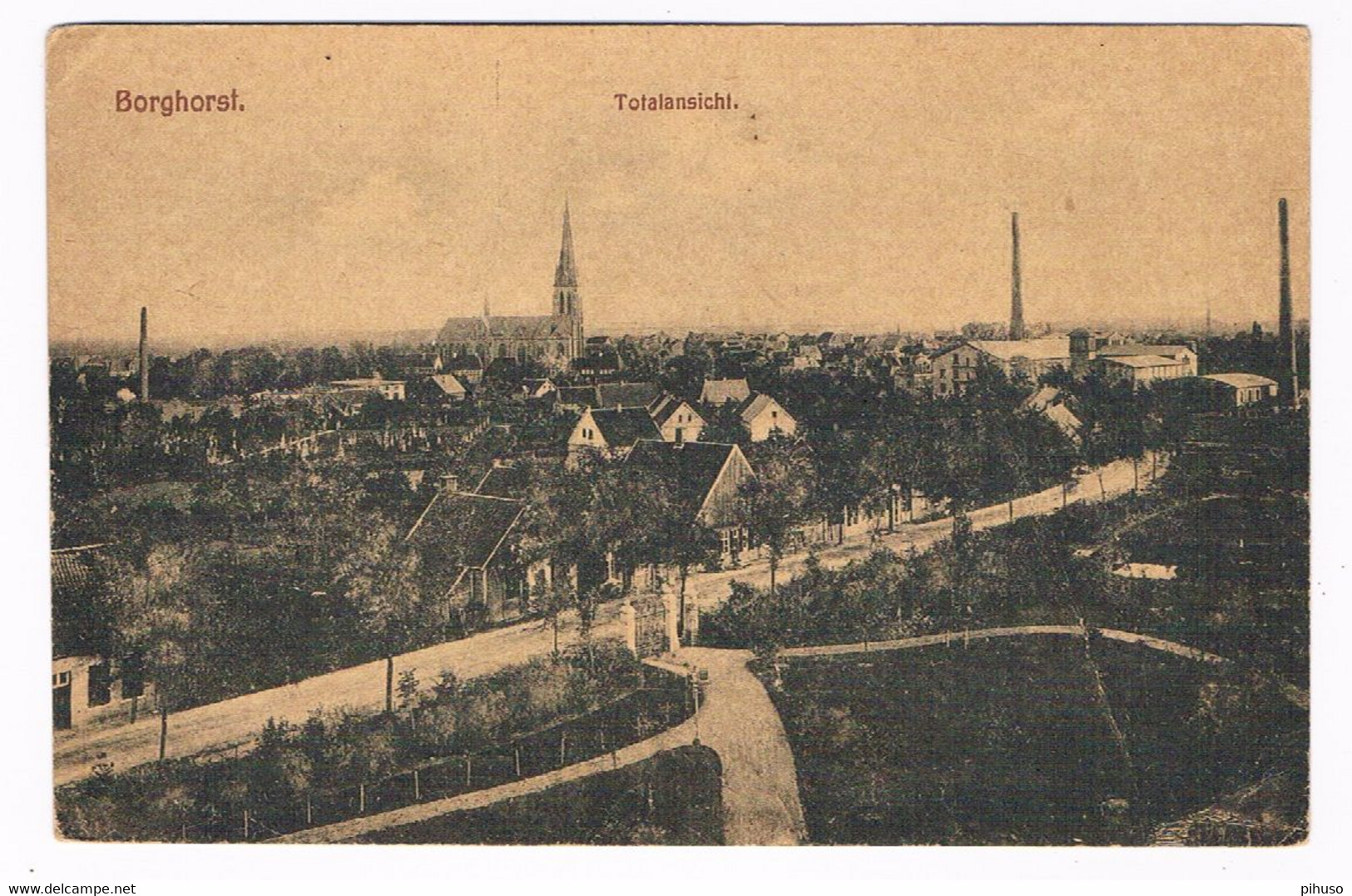 D-13001   BORGHORST ; Totalansicht - Steinfurt