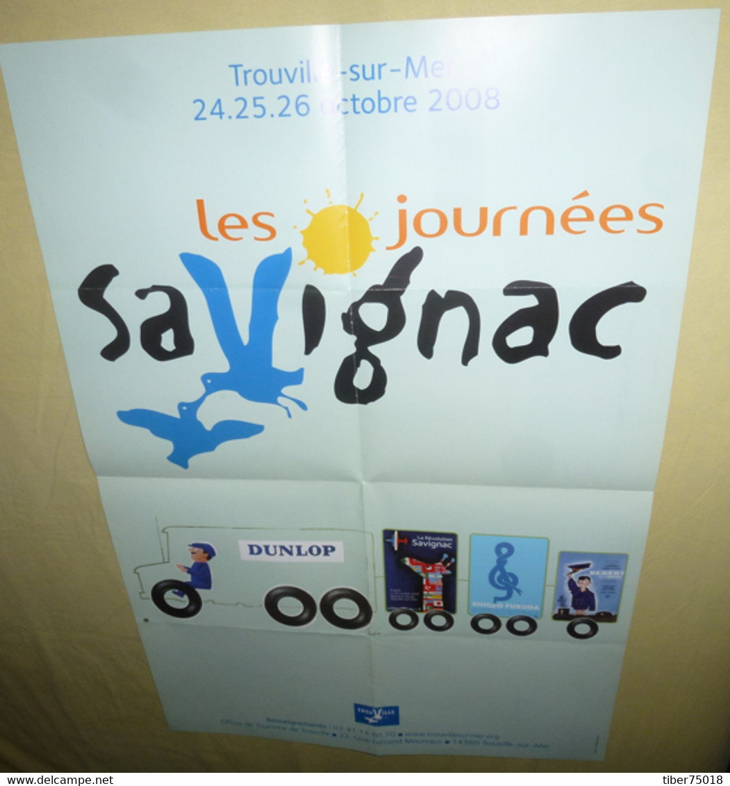 Affiche Pliée (40 X 60) Les Journées Savignac - Trouville-sur-Mer (illustration : Savignac) - Savignac