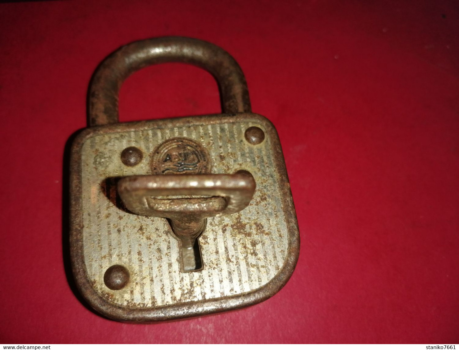 ANCIEN ET VINTAGE CADENAS ABUS MARQUE ALLEMANDE FONCTIONE - Arte Popular