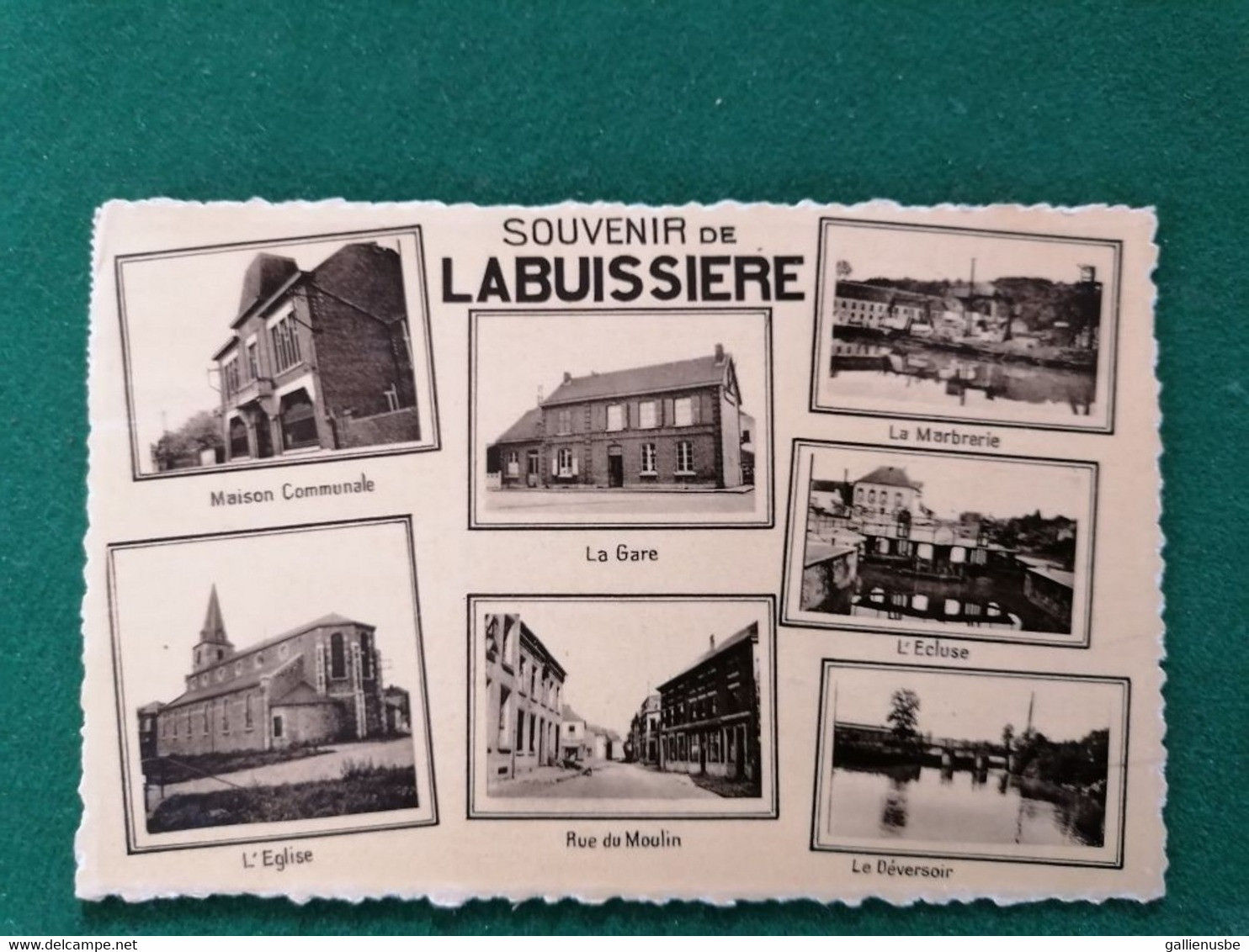 CP  La Buissière  - Environs De Thuin - Souvenir De LABUISSIERE - Merbes-le-Château