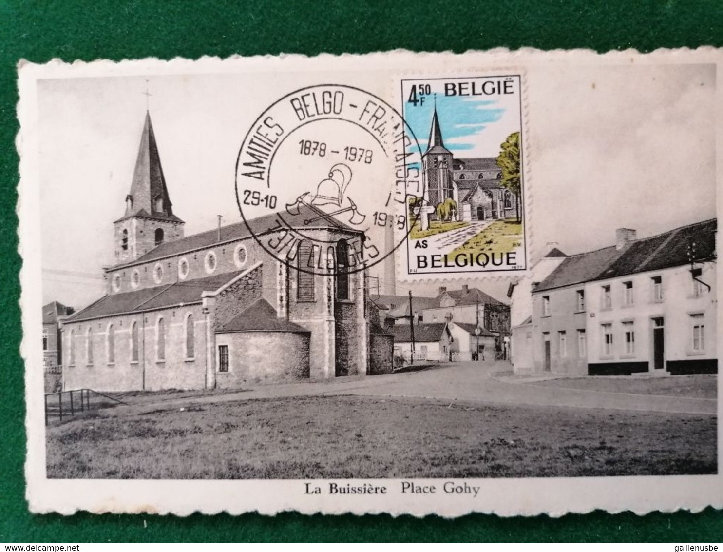 CP  La Buissière  - Environs De Thuin - Eglise Commémorative - Merbes-le-Château