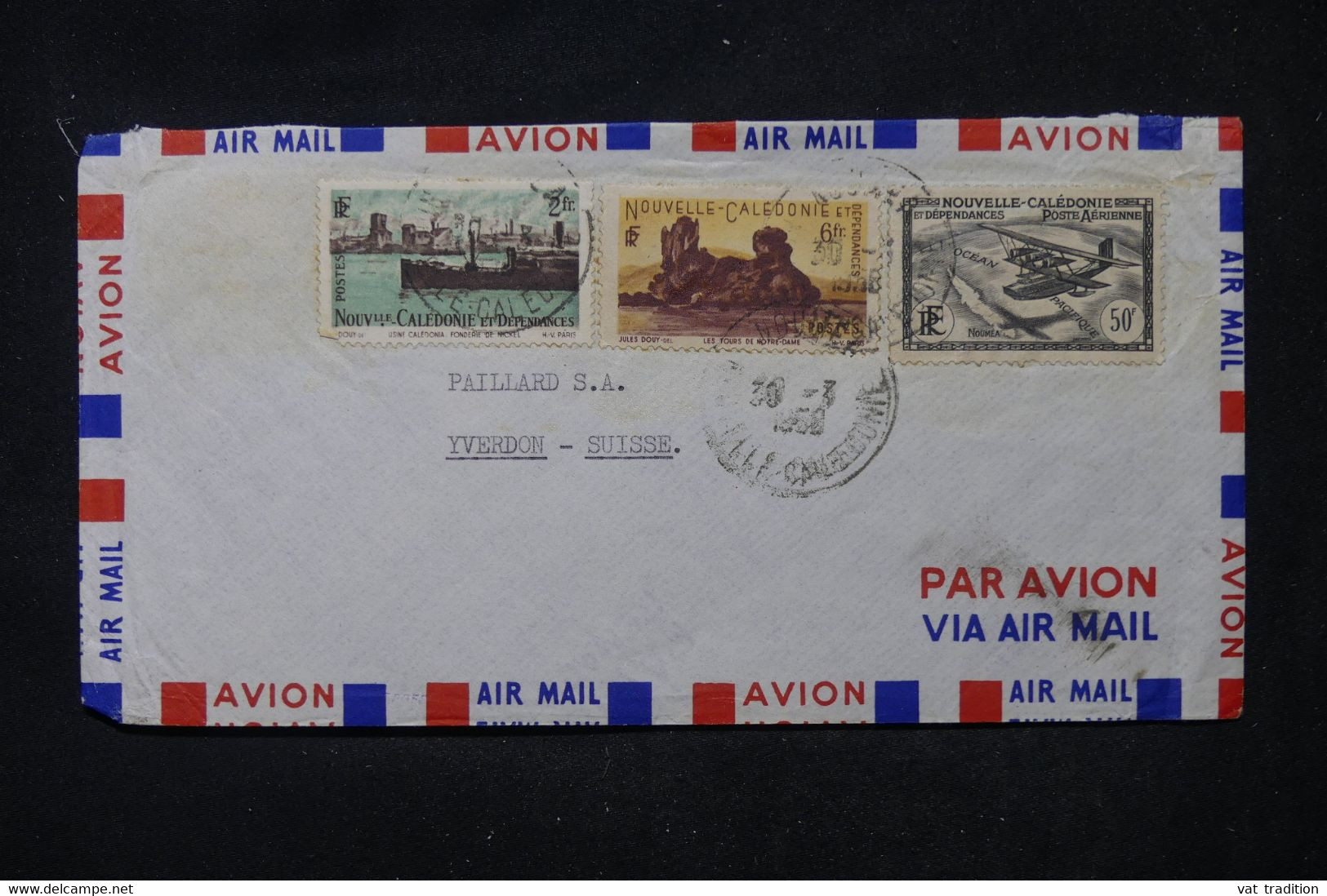 NOUVELLE CALÉDONIE - Enveloppe De Nouméa Pour La Suisse - L 106716 - Cartas & Documentos