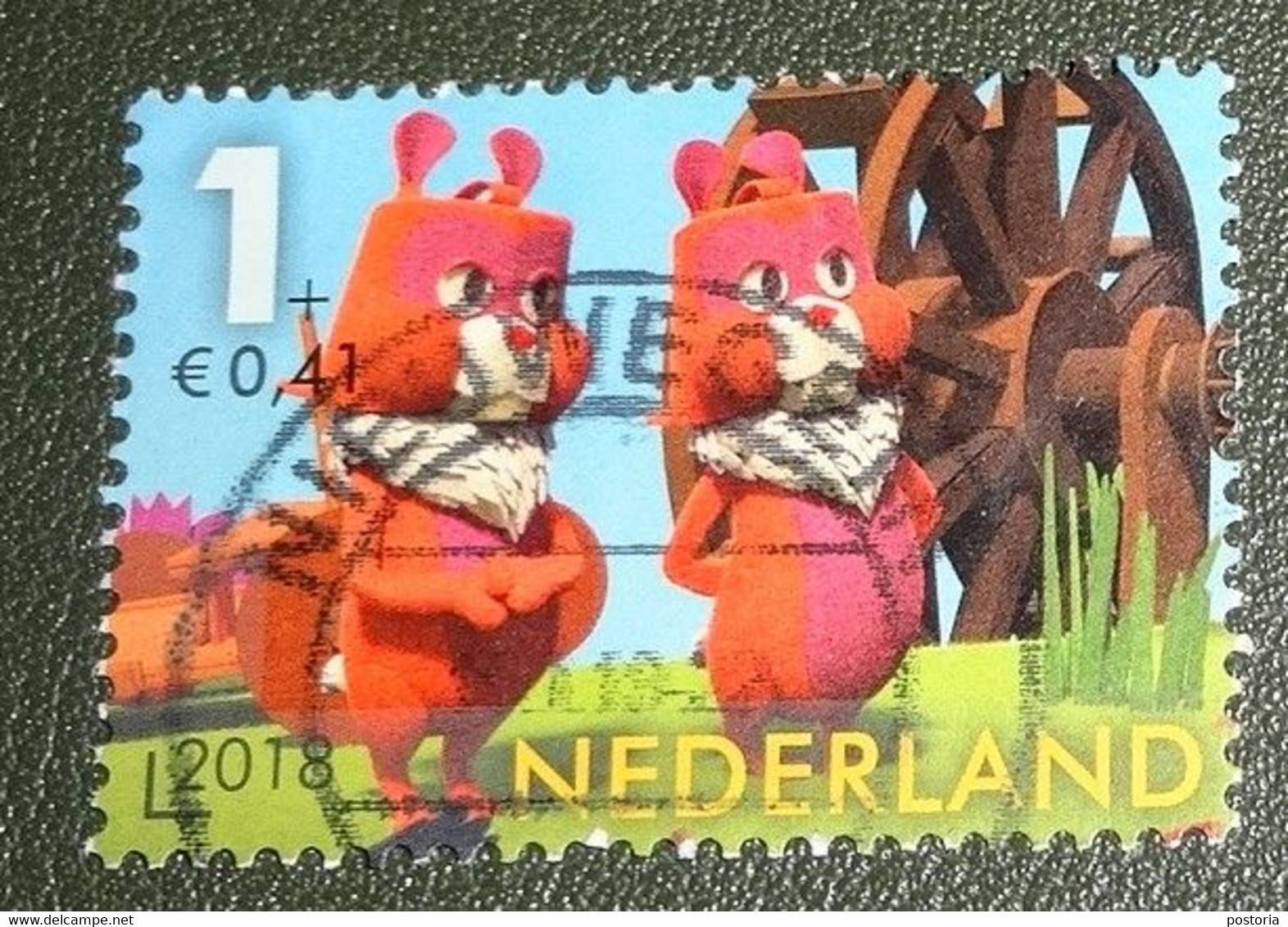 Nederland - NVPH - 3694x - 2018 - Gebruikt - Cancelled - Fabeltjeskrant - Myra En Martha Hamster - Used Stamps