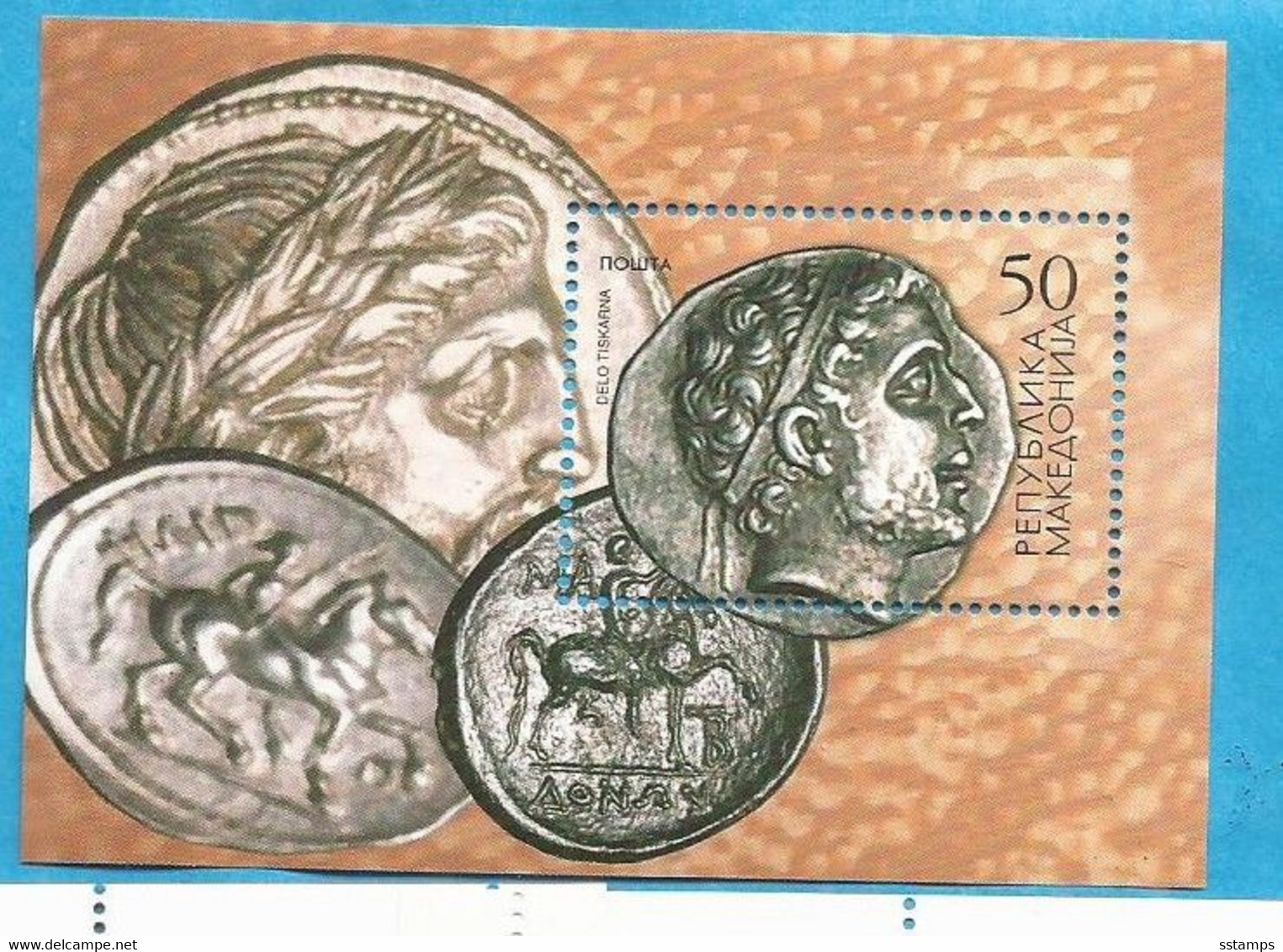 2002  BL. 9   MUENZEN   MAKEDONIJA  MACEDONIA MAKEDONIEN  ANTIKE MUENZEN  MNH - Nordmazedonien