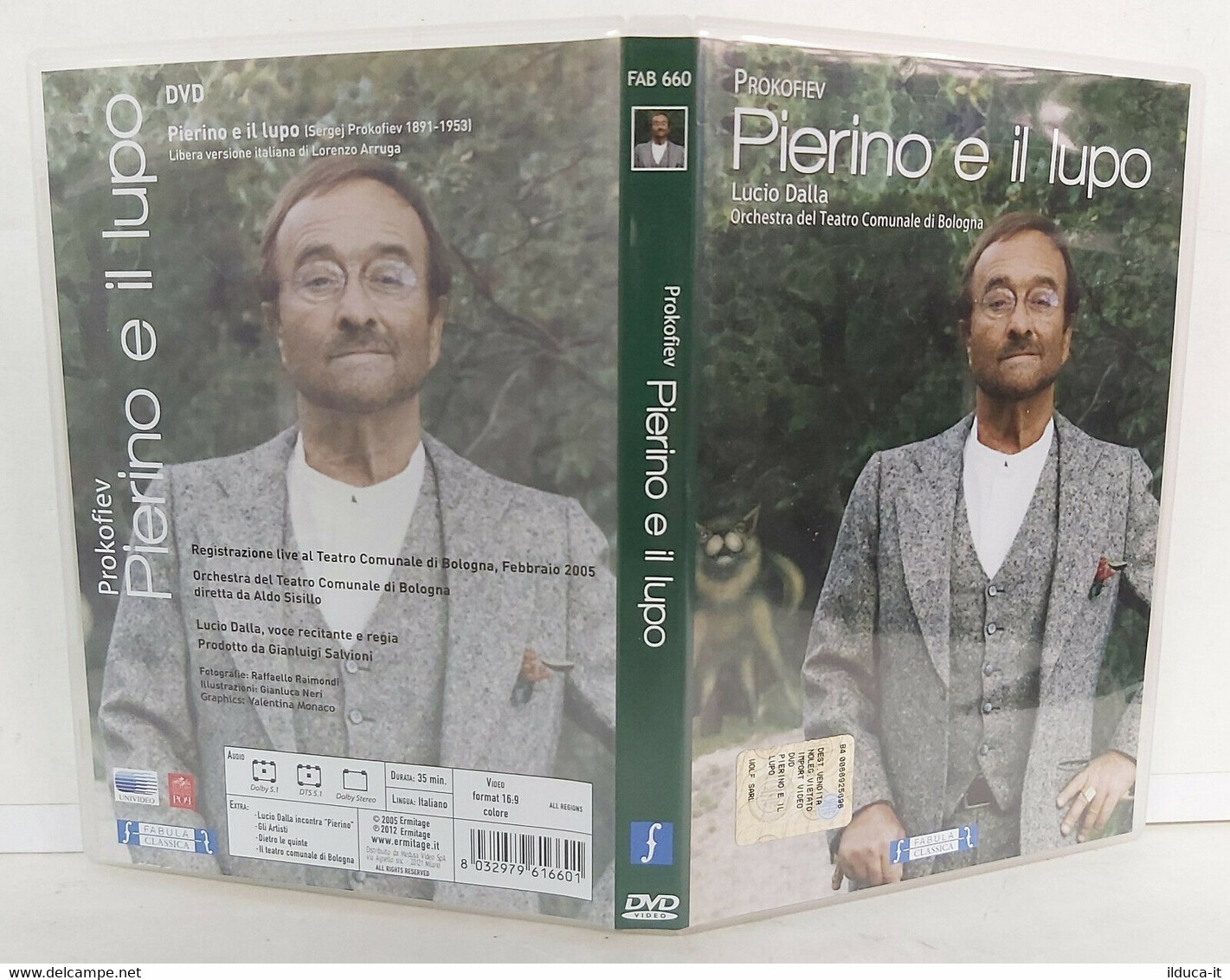 00313 DVD - Prokofiev - Lucio Dalla - Pierino E Il Lupo - Teatro Bologna (2012) - Musik-DVD's