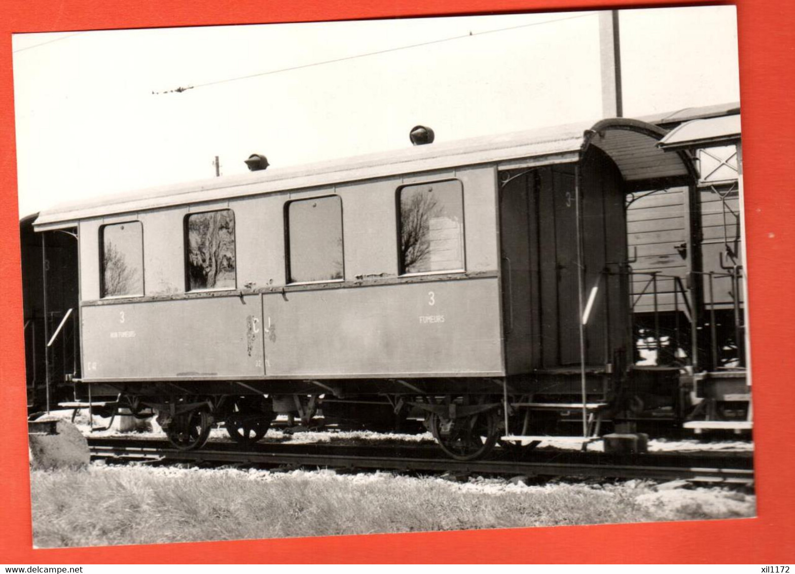 FLB-01 Wagon C41 D'un Train CFF à Saignelégier. Photo Rochaix 1990, Non Circulé BVA  Grand Format - Saignelégier