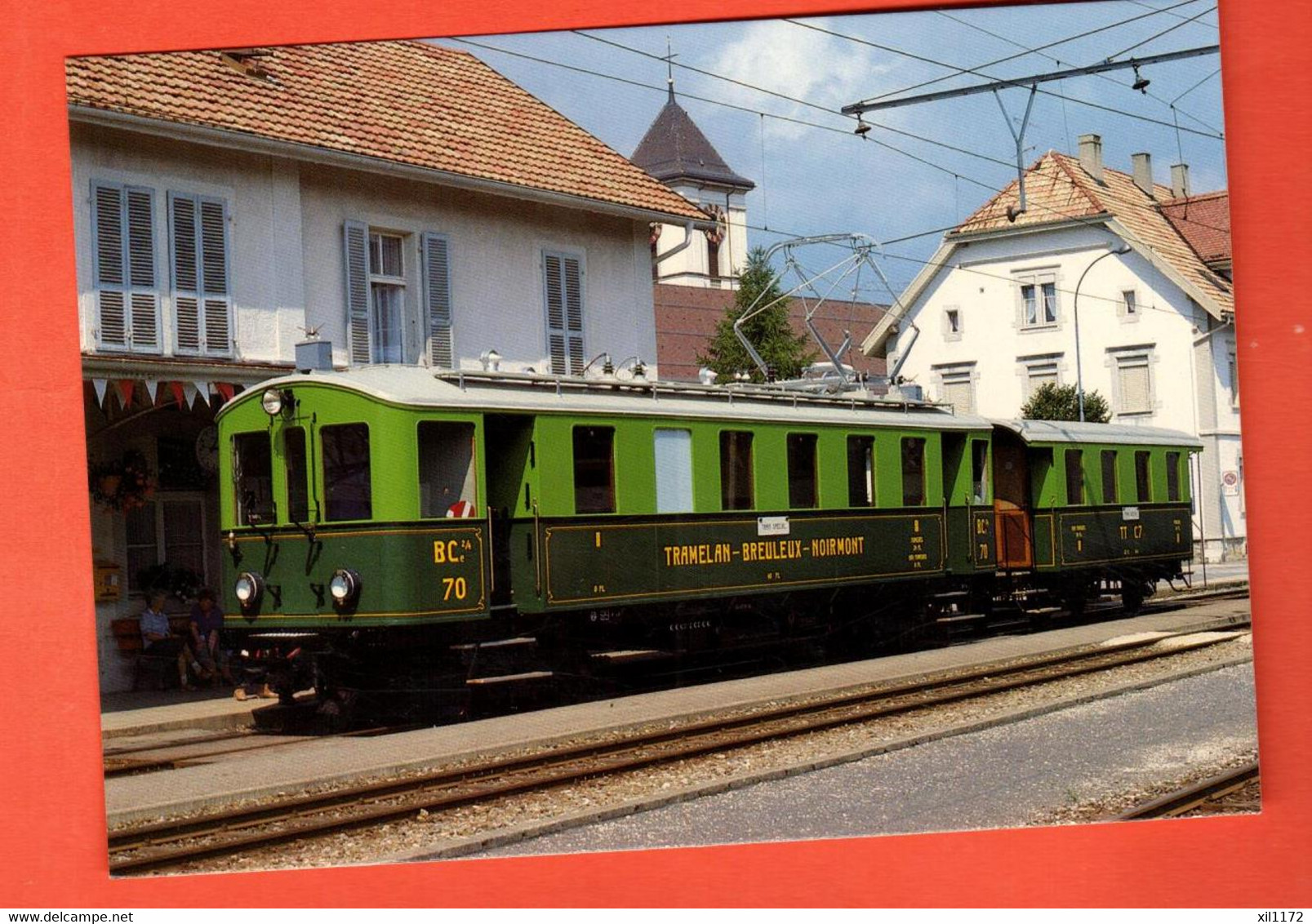 FLB-03  Saignelégier Train Du Jura Tramelan-Breuleux-Noirmont. Foto Gross Prise Len.1984. Non Circulé Minirex 1569, G.F. - Saignelégier