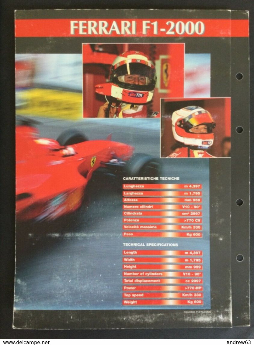 SAN MARINO - 2001 - Ferrari Campione Del Mondo Di Formula 1 F1-2000 - Folder Bolaffi Con FDC - FDC