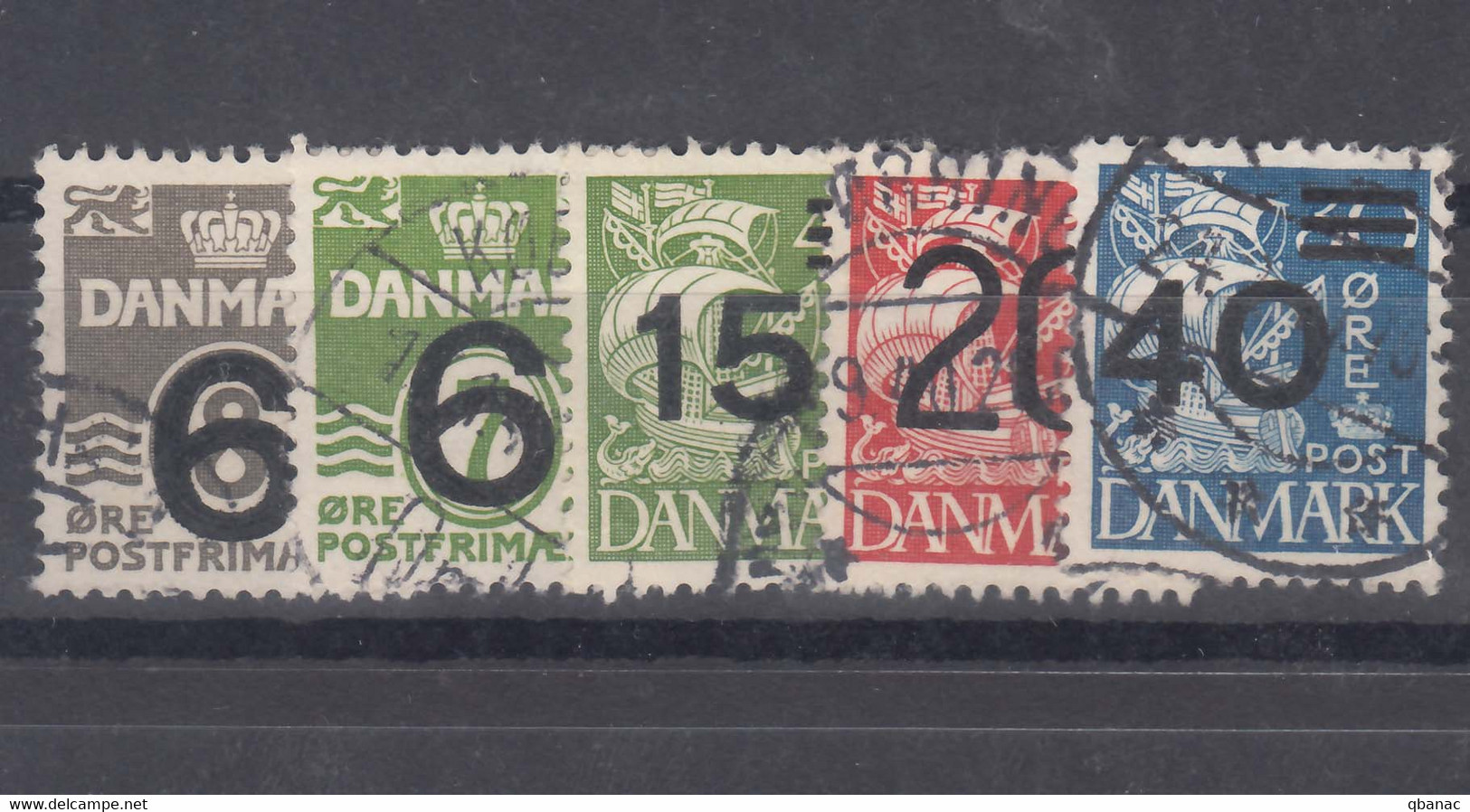 Denmark 1940 Mi#253-257 Used - Gebraucht