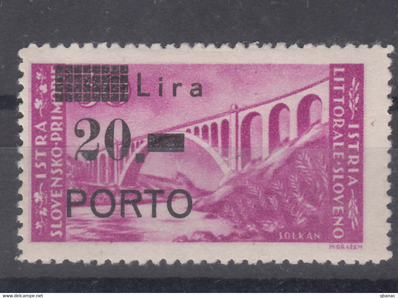 Istria Litorale Yugoslavia Occupation, Porto 1946 Sassone#12 Mint Hinged - Occ. Yougoslave: Istria