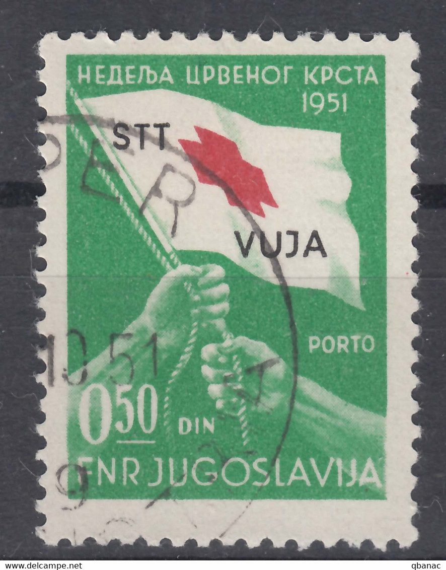 Italy Yugoslavia Trieste Zone B, Red Cross 1951 Mi#3 Sassone#40 Used - Used