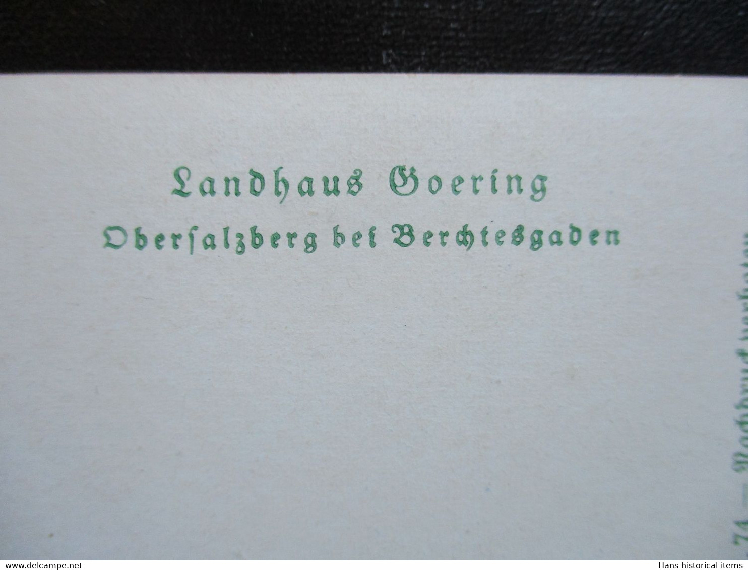 Postkarte Propaganda Landhaus Goering Obersalzberg - Brieven En Documenten