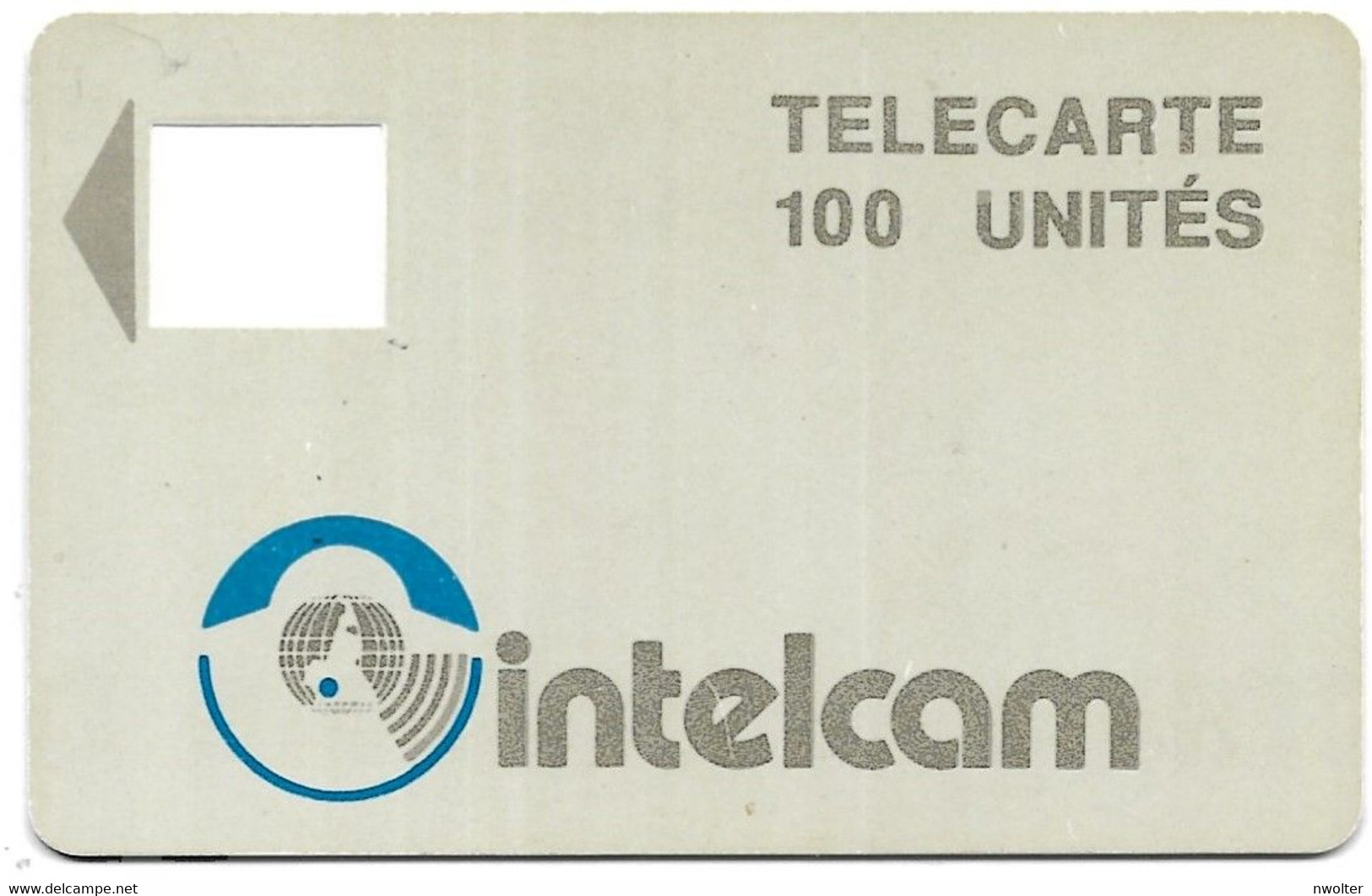 @+ Cameroun - Logo Intelcam - 100 U - Sans Puce Ni Numero - Cameroon