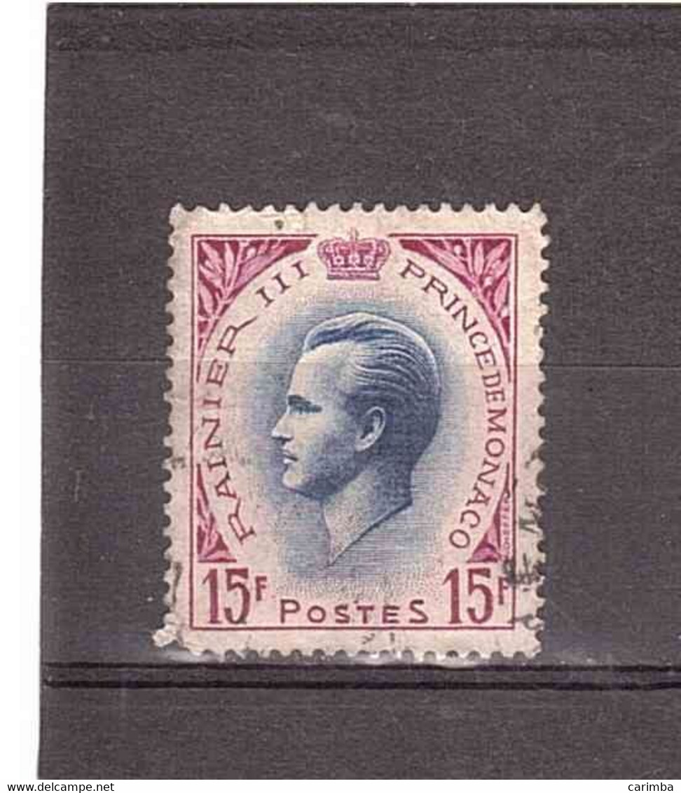 1955 RAINIER III 15F - Used Stamps