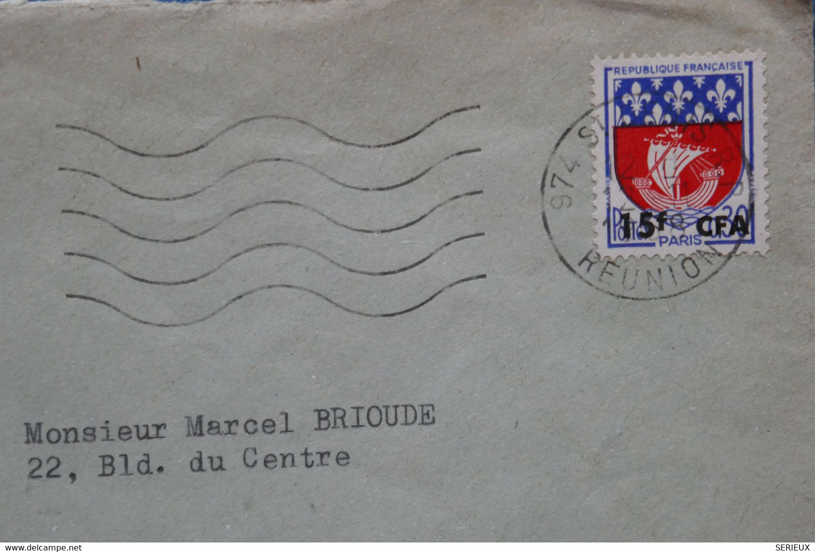 AB5 LA REUNION  BELLE LETTRE 1968 ST DENIS POUR MARSEILLE  + +AFFRANCH. INTERESSANT - Brieven En Documenten