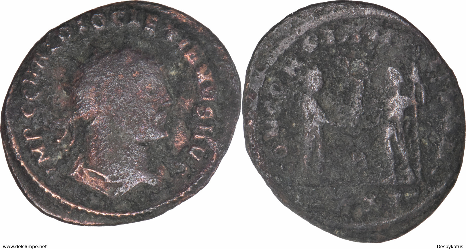 Rome - 285-294 Ad - Dioclétien - Aurelianus - Concordia Militvm - Jupiter Offrant Une Victoire À Dioclétien - L025(Rde) - La Tetrarchía Y Constantino I El Magno (284 / 307)