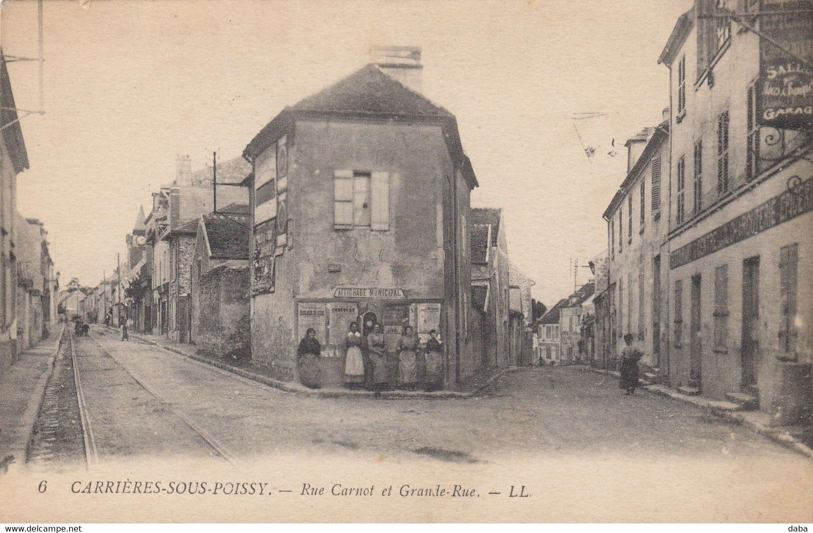 Carrières-sous-Poissy.  Rue Carnot Et Grande-Rue - Carrieres Sous Poissy