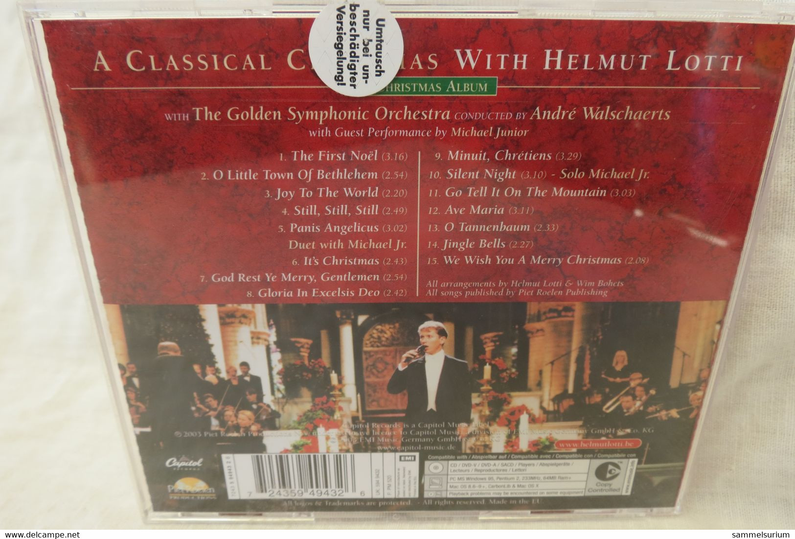 CD Helmut Lotti "A Classical Christmas With Helmut Lotti" The Christmas Album - Weihnachtslieder