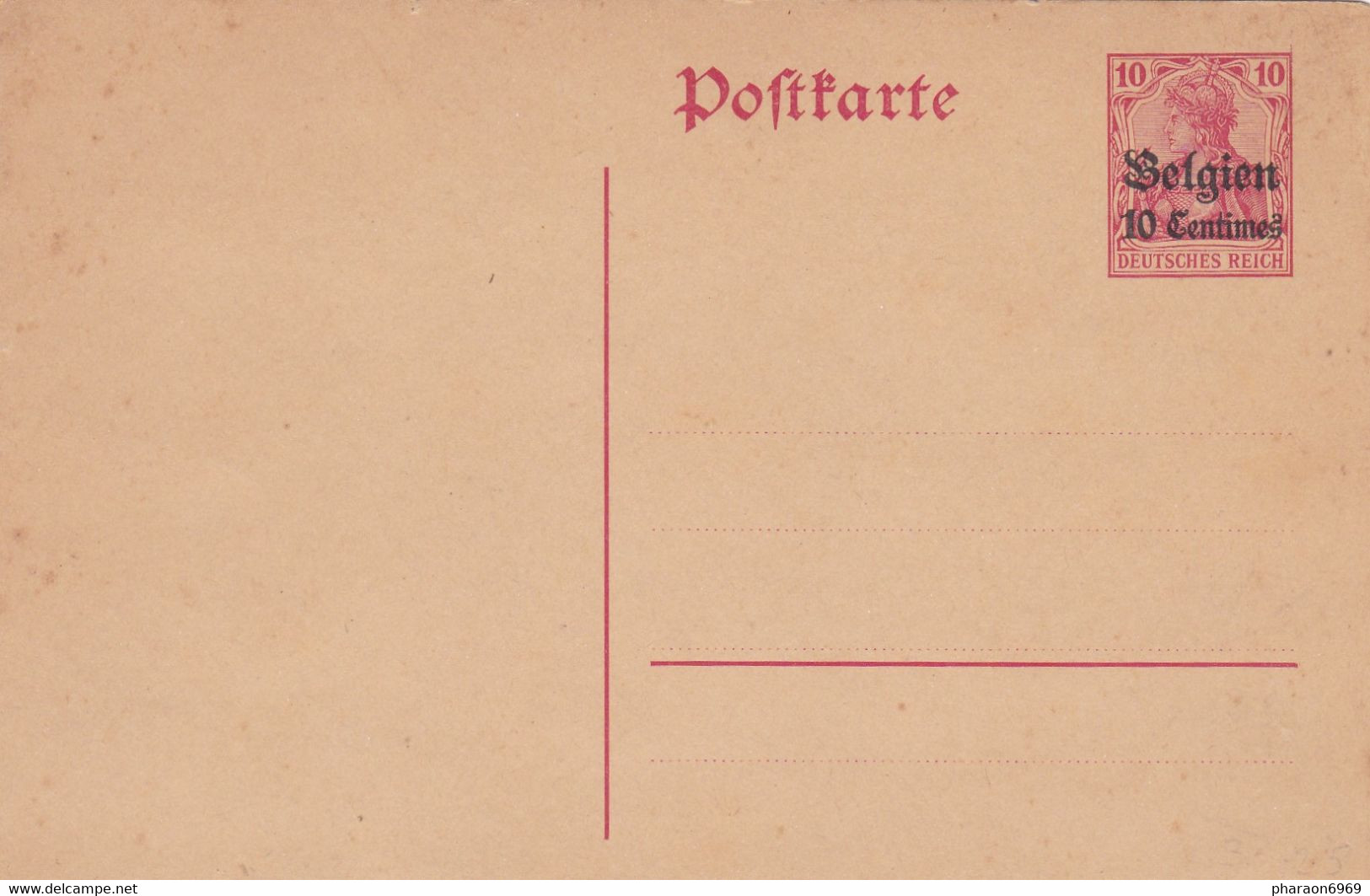 Carte Entier Postal Occupation - German Occupation