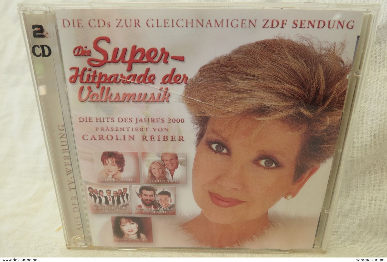 2 CDs "Die Super-Hitparade Der Volksmusik" Die Hits Des Jahres Präsentiert Von Carolin Reiber - Autres - Musique Allemande