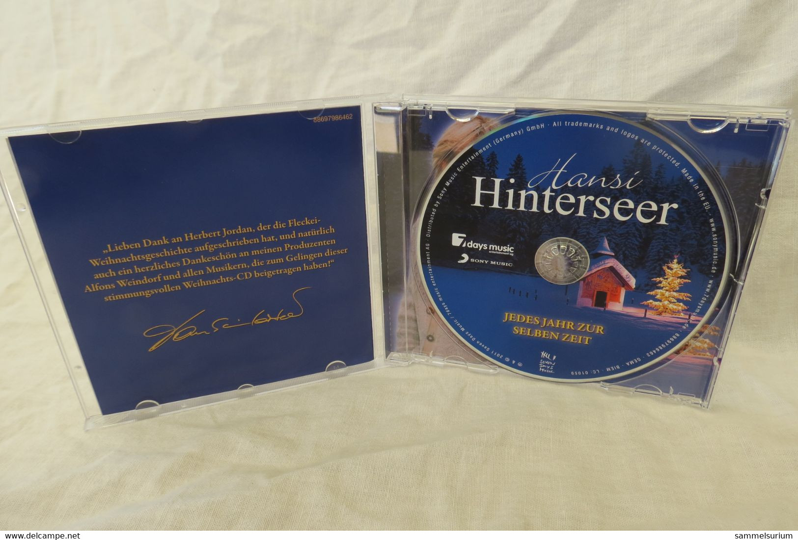 CD Hansi Hinterseer "Jedes Jahr Zur Selben Zeit" Mit Einer Wahren Weihnachtsgeschichte - Canzoni Di Natale