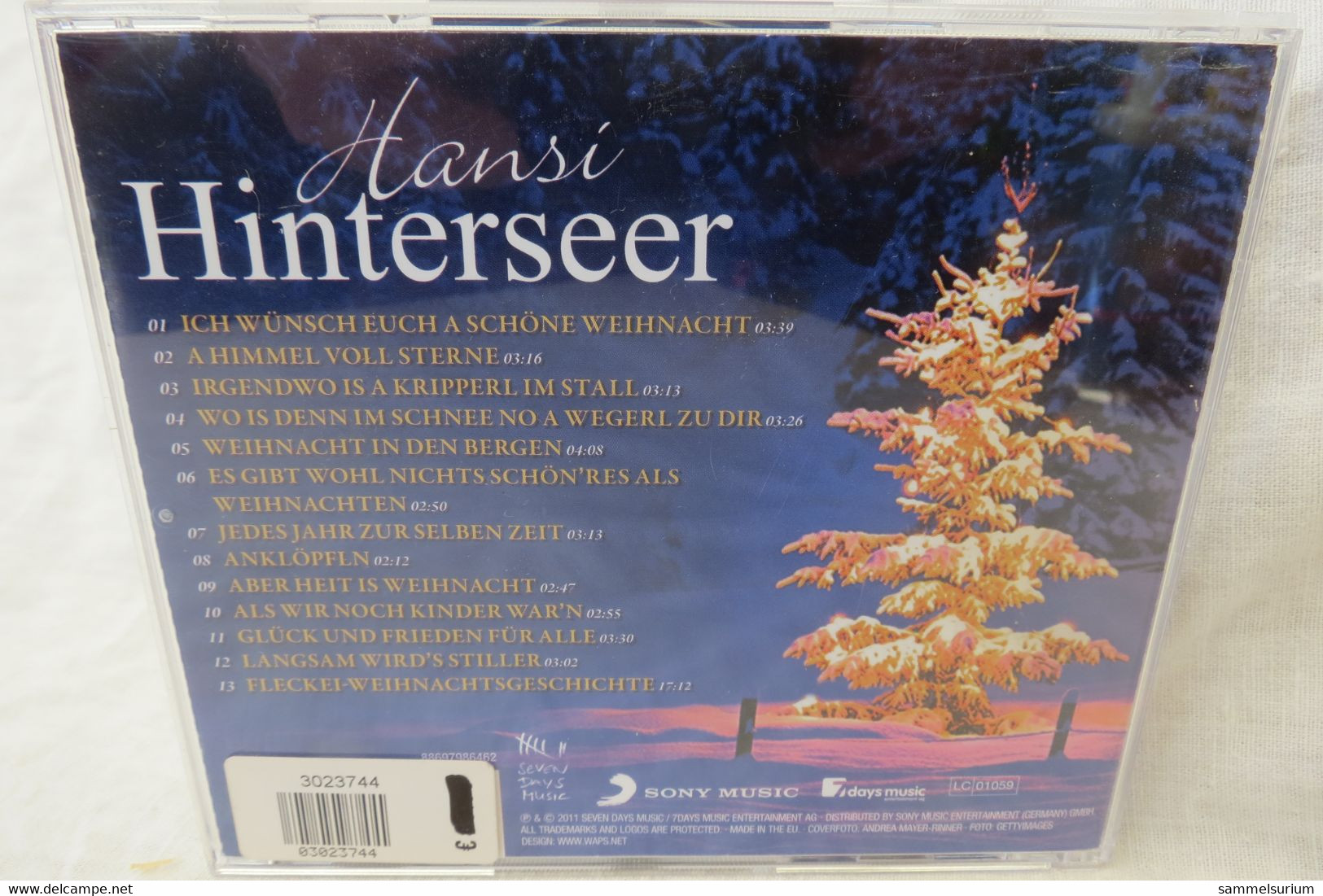 CD Hansi Hinterseer "Jedes Jahr Zur Selben Zeit" Mit Einer Wahren Weihnachtsgeschichte - Christmas Carols