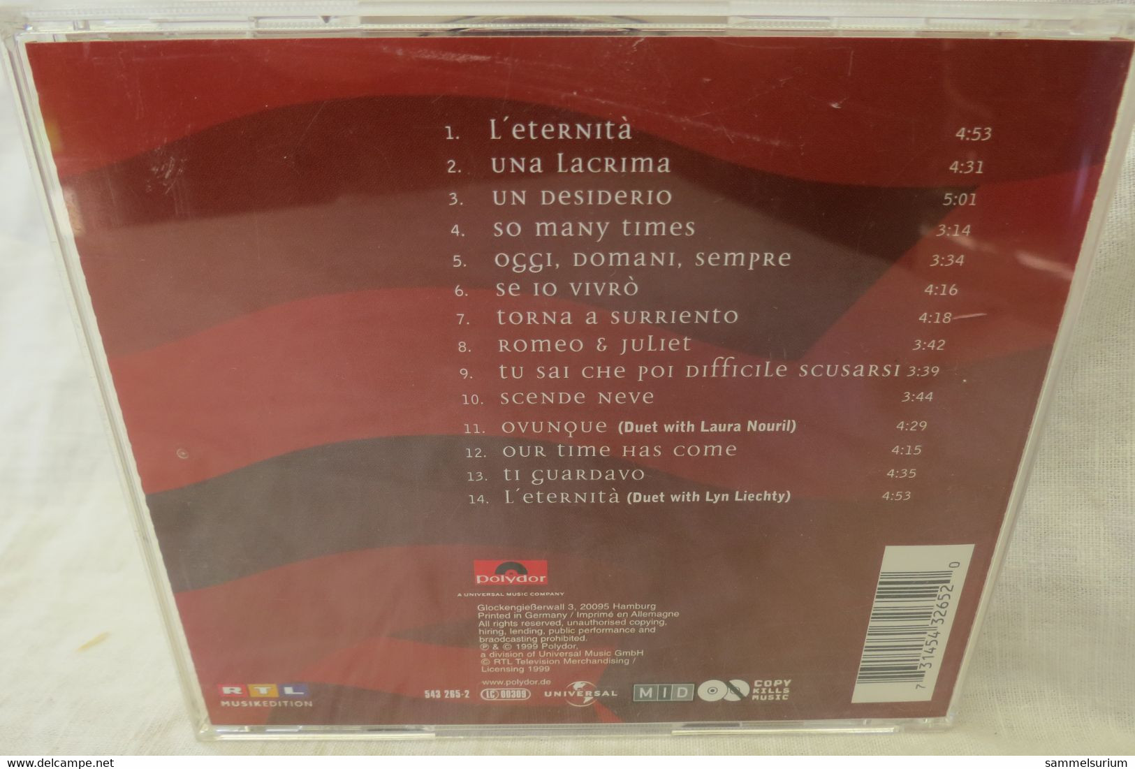 CD Piero Mazzocchetti "L'eternità" - Autres - Musique Italienne