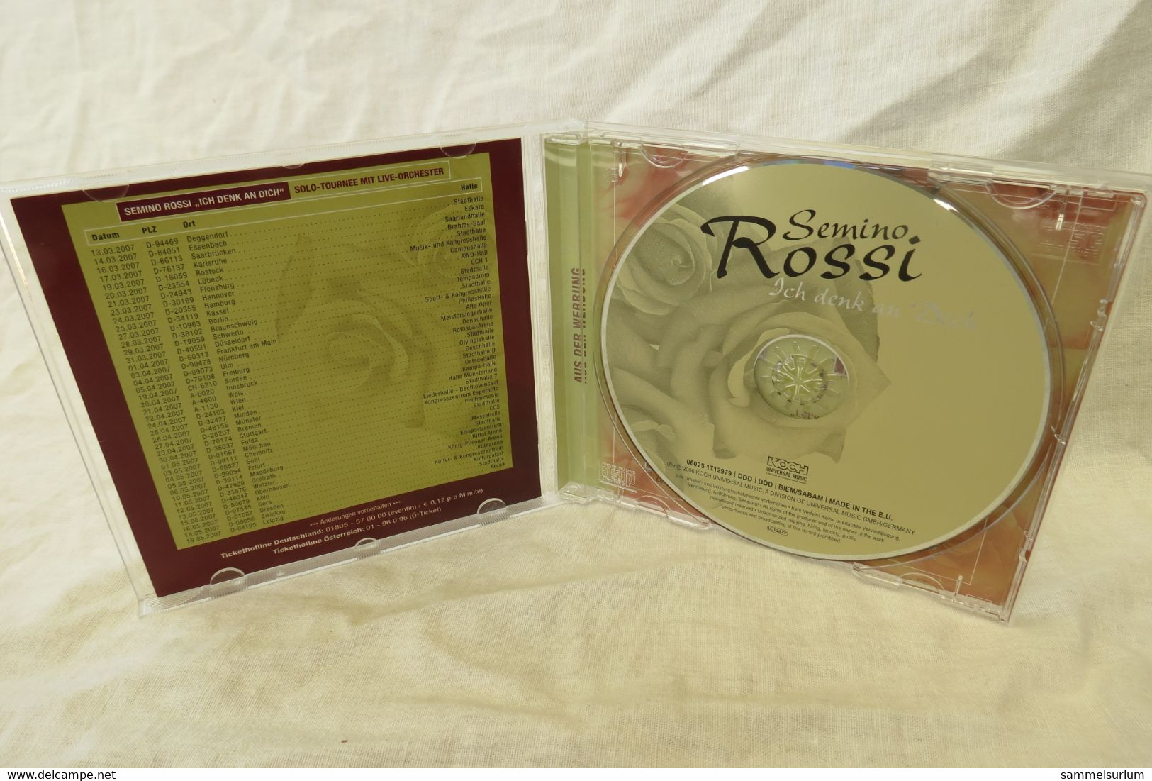 CD Semino Rossi "Ich Denk An Dich" Special Edition Inkl. 2 Neuen Songs - Sonstige - Deutsche Musik