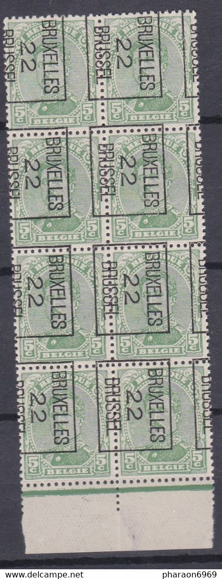60 B Bruxelles 22 - Sobreimpresos 1922-26 (Alberto I)