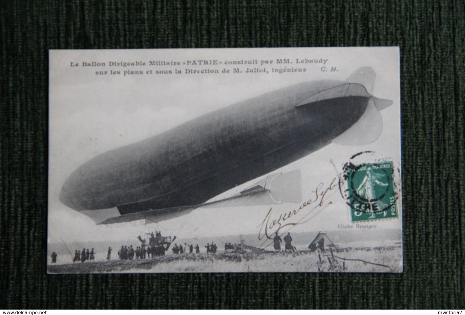 Le Ballon Dirigeable Militaire "PATRIE " Construit Par M.MLEBAUDY Sur Les Plans Et Direction De Mr JULIOT, Ingénieur. - Dirigeables